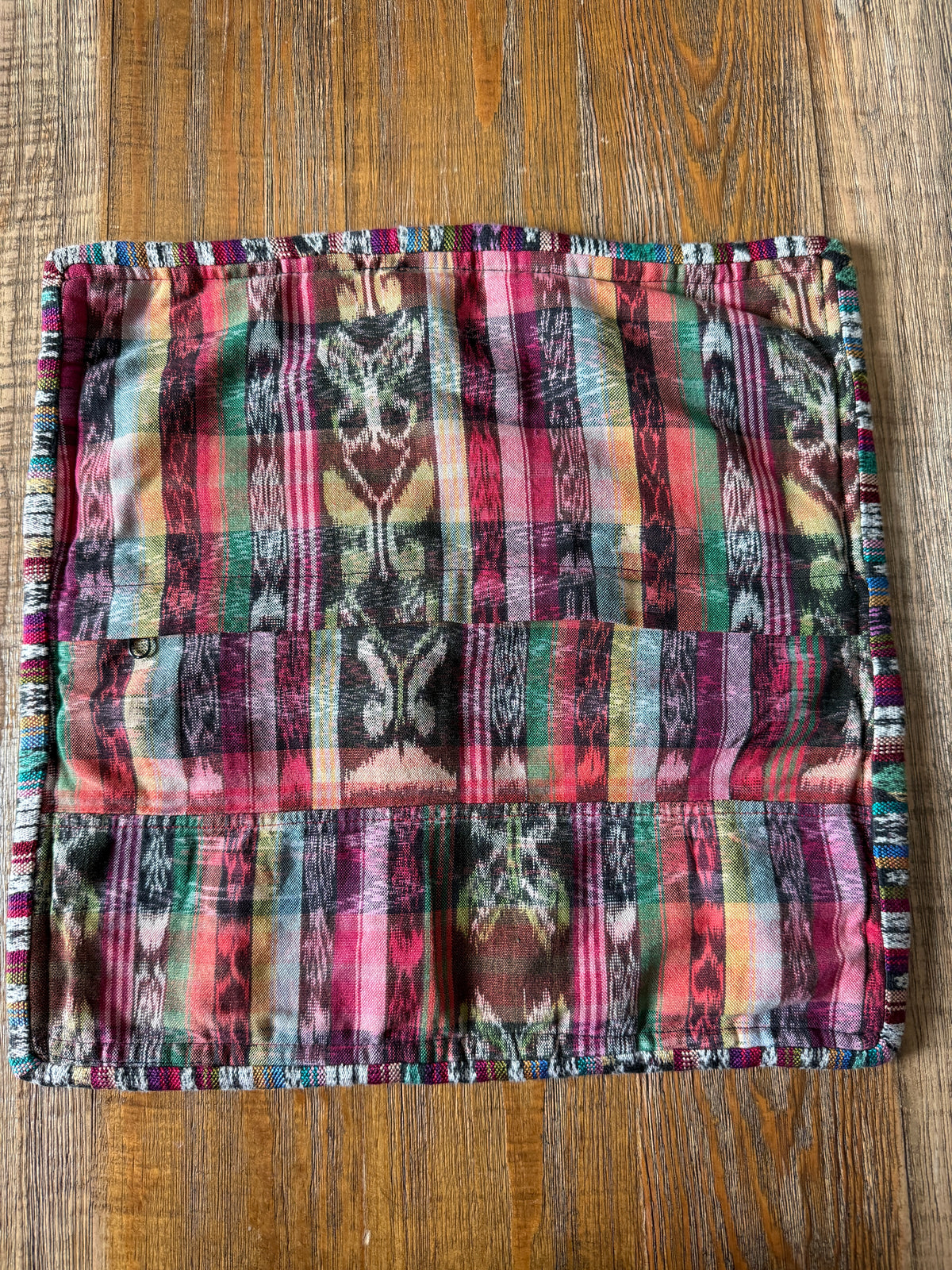Abstract Embroidered Pillow Cover