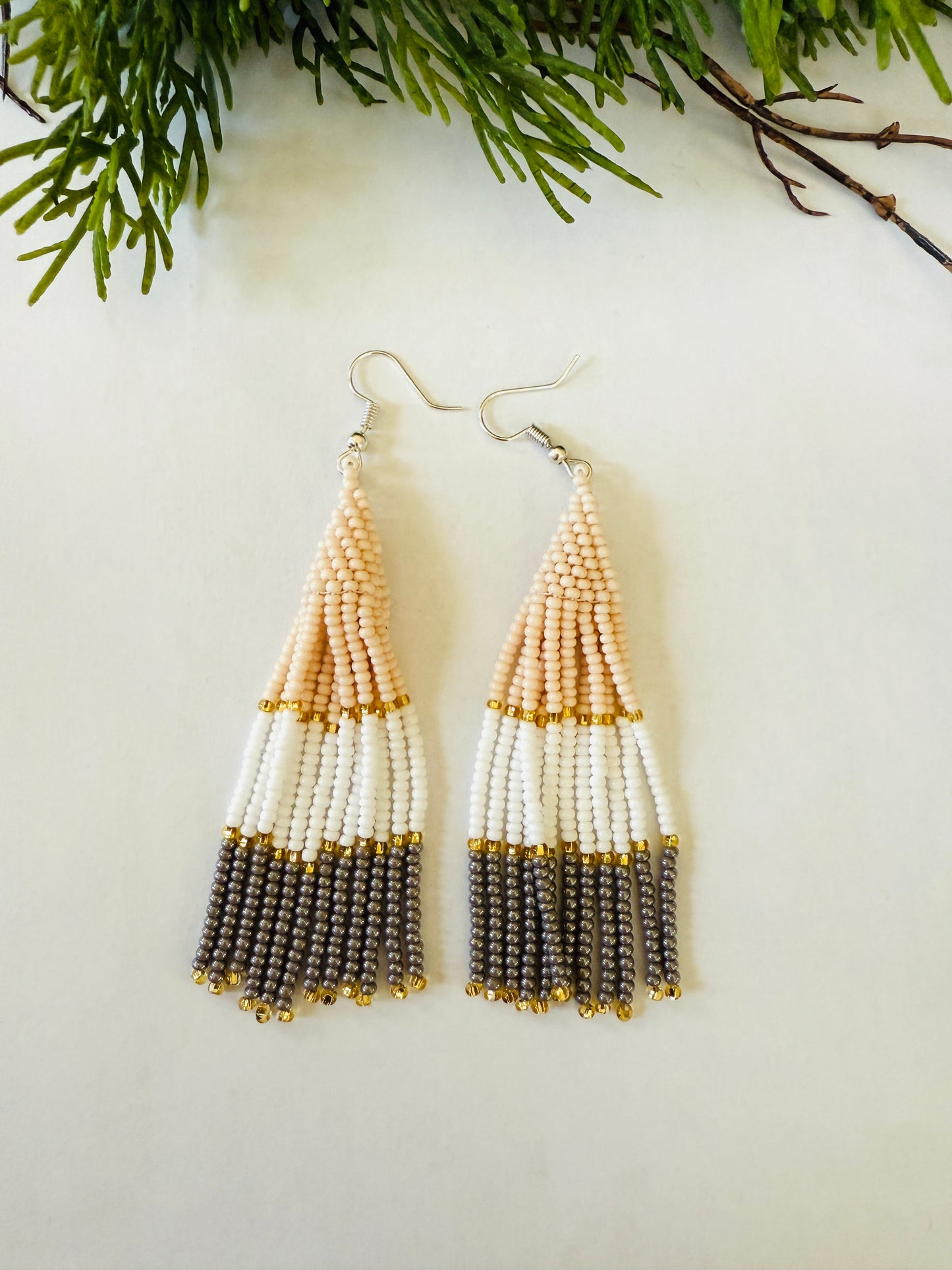 Snow Day Color block Earrings
