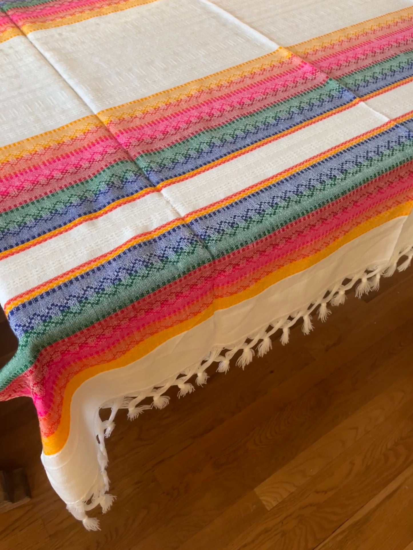 Mazahua Pedal Loomed Table Cover
