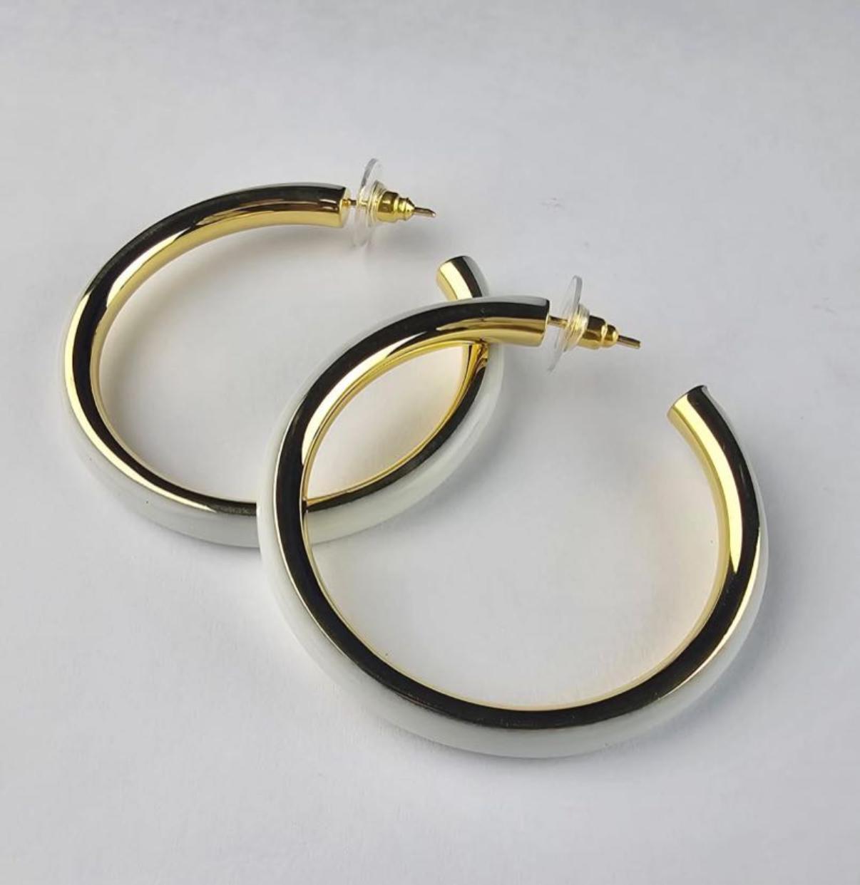 Modern Resin Hoops (5 Colors)