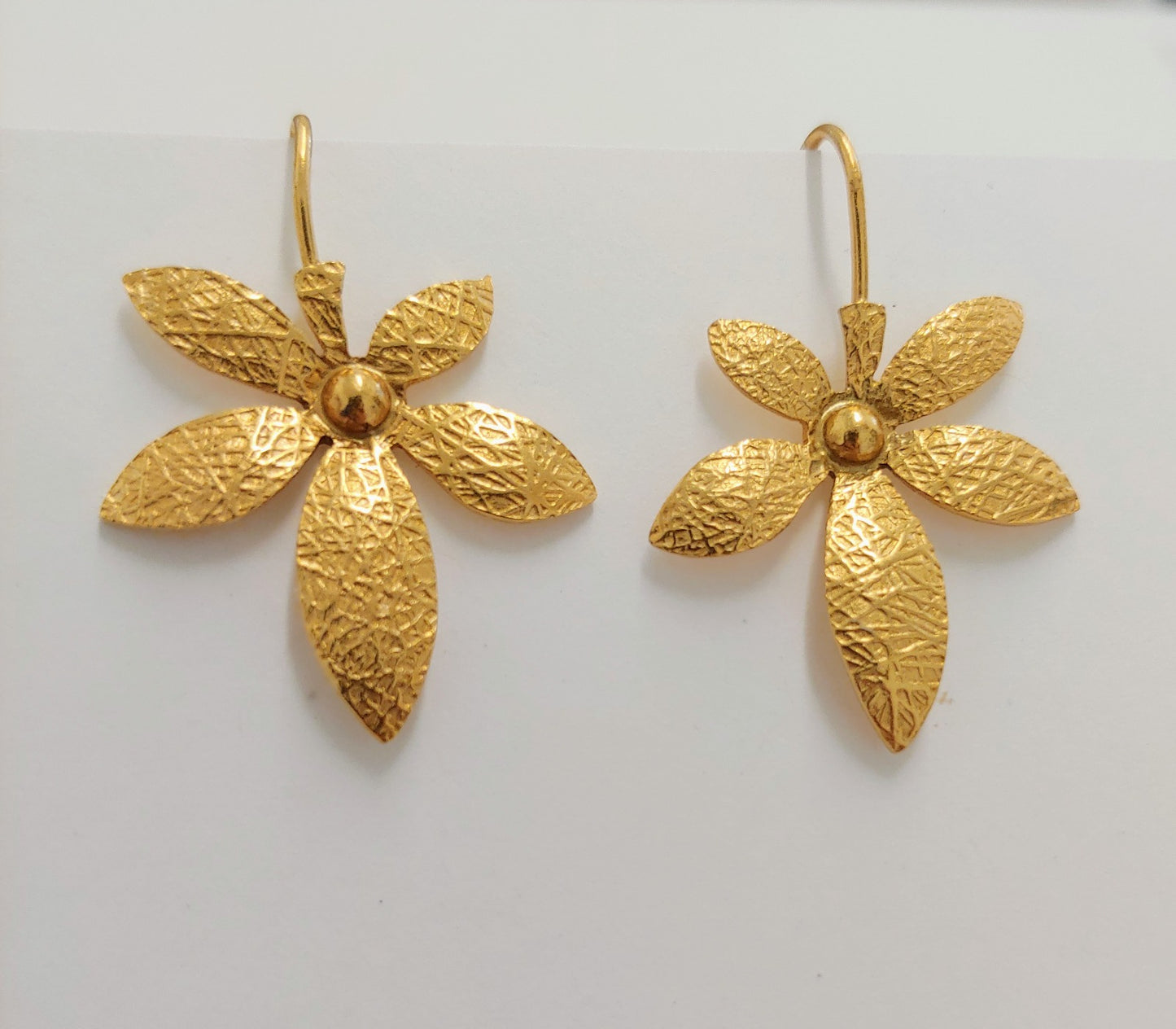 Textured Flora Earrings