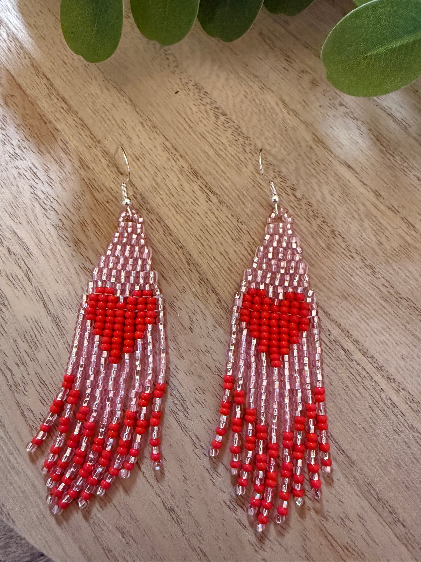 Sparkly Te Quiero Beaded Earrings