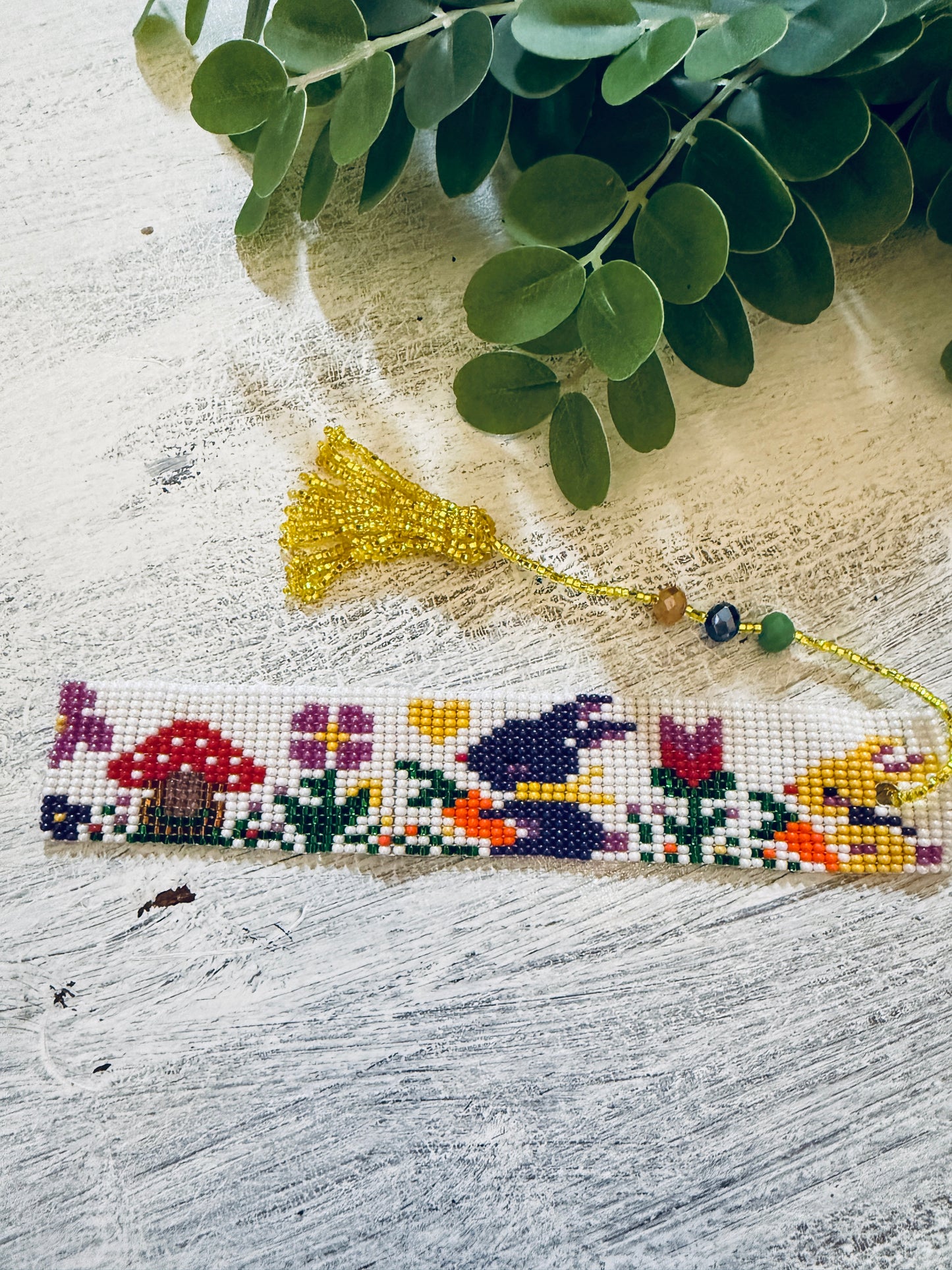 Beaded Bookmark with Tassel (Various colors)