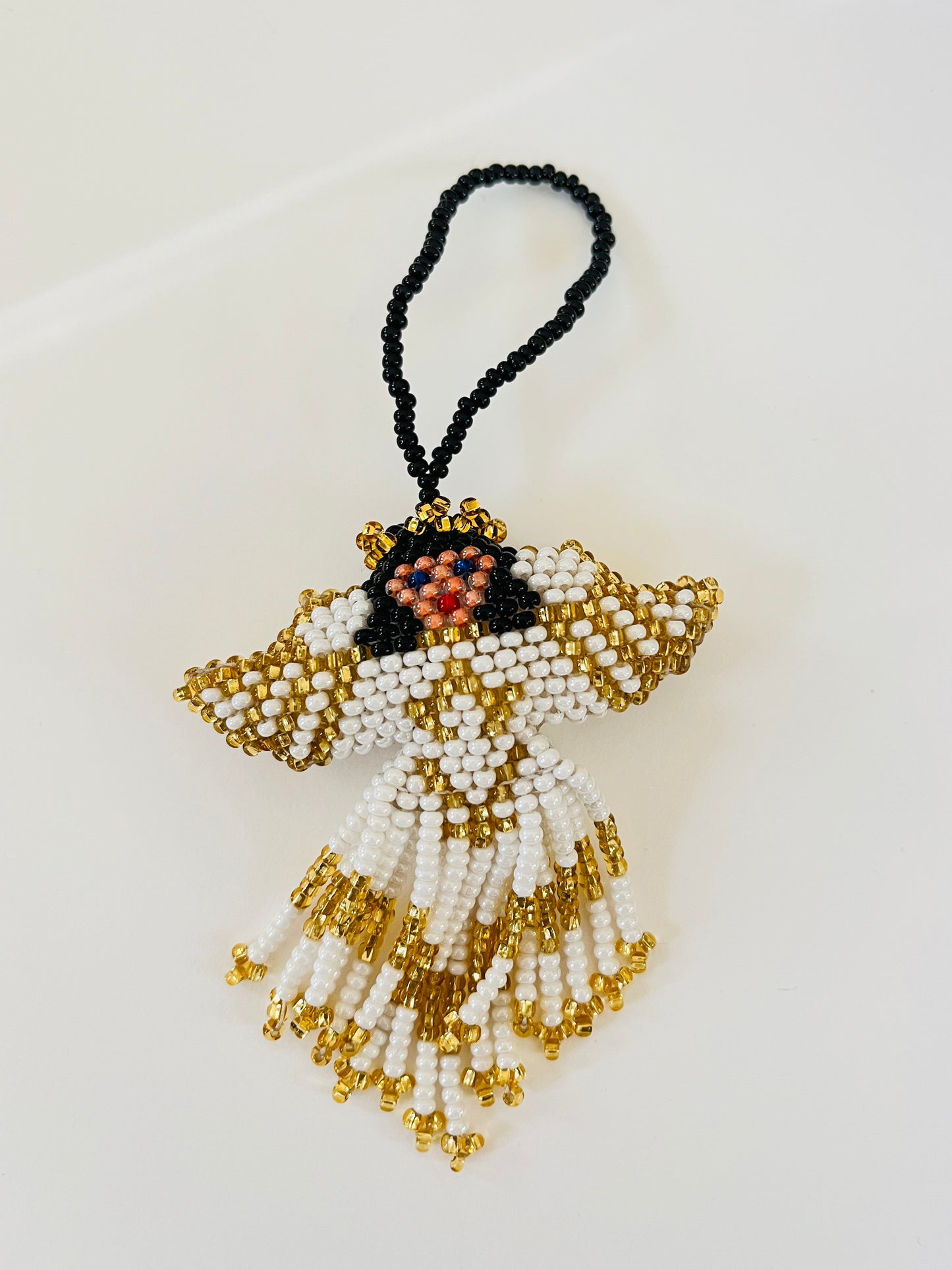 Beaded Angel Ornament (2 colors)
