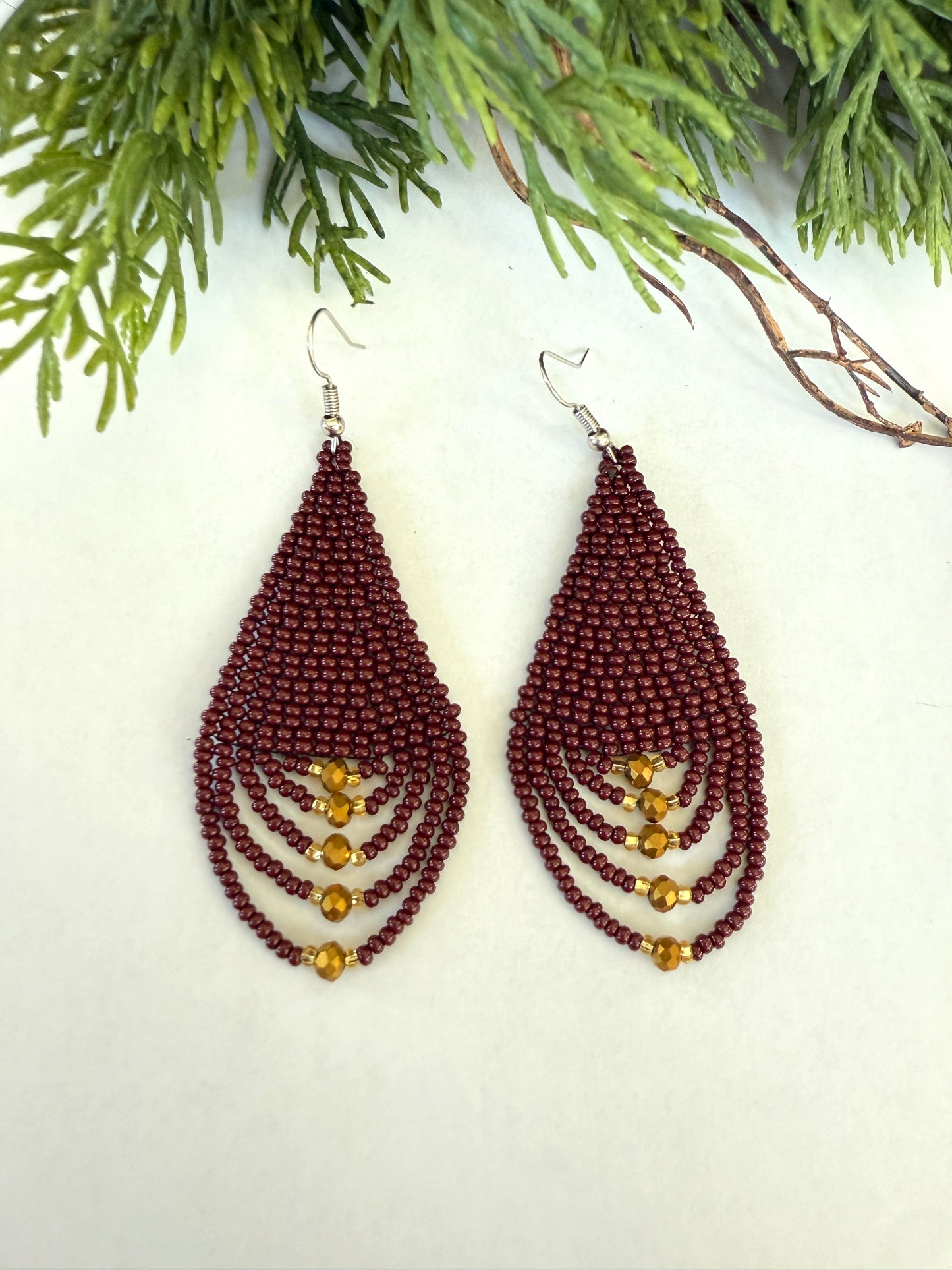 Gilded Teardrop Earrings (9 colors)
