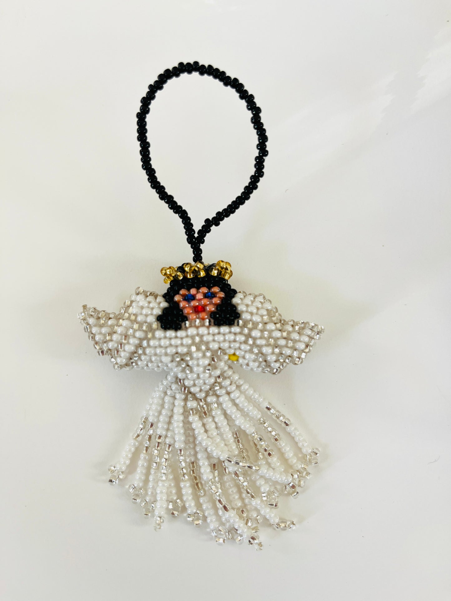 Beaded Angel Ornament (2 colors)