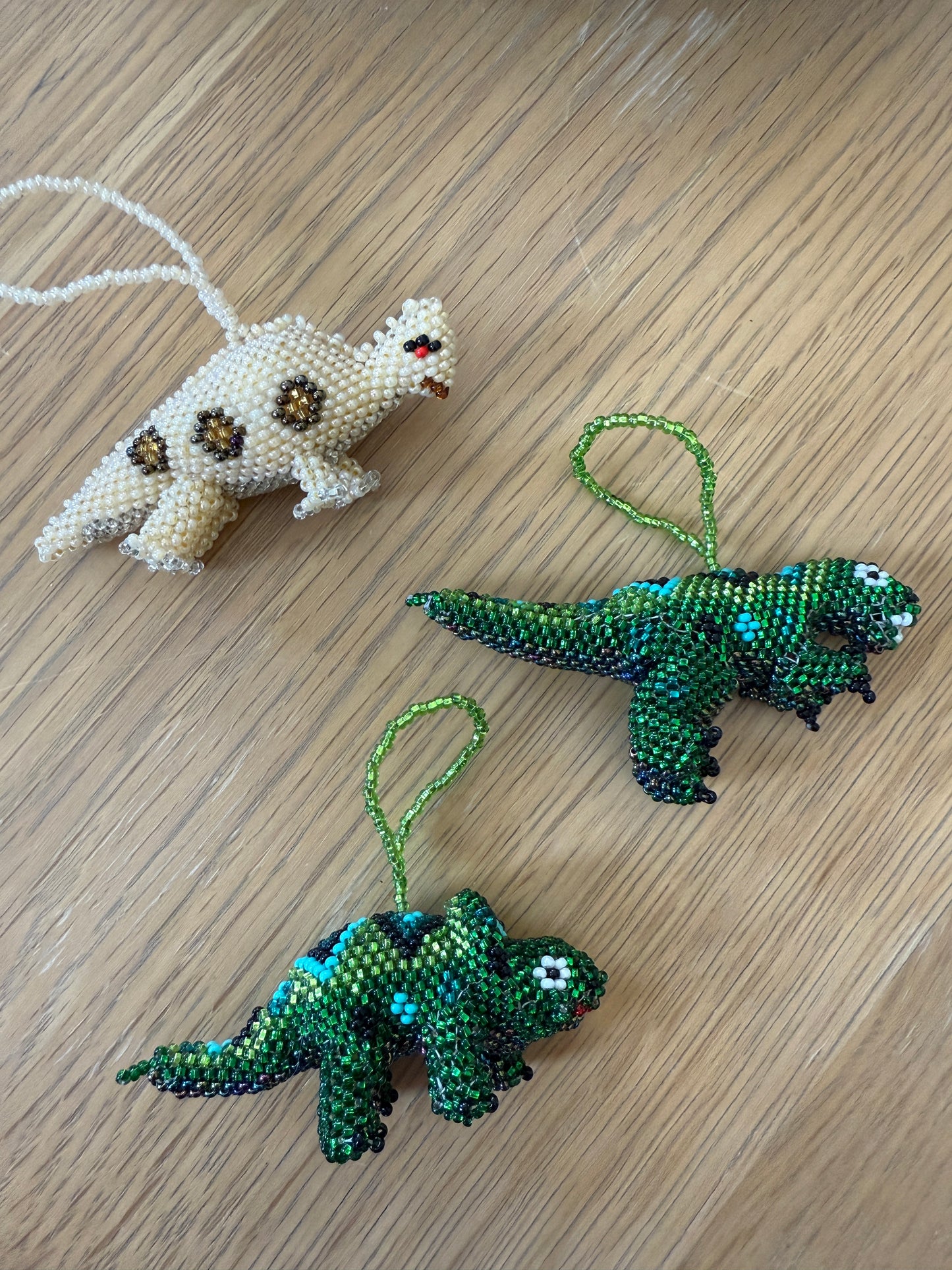 Beaded Dinosaur π¦ Ornament