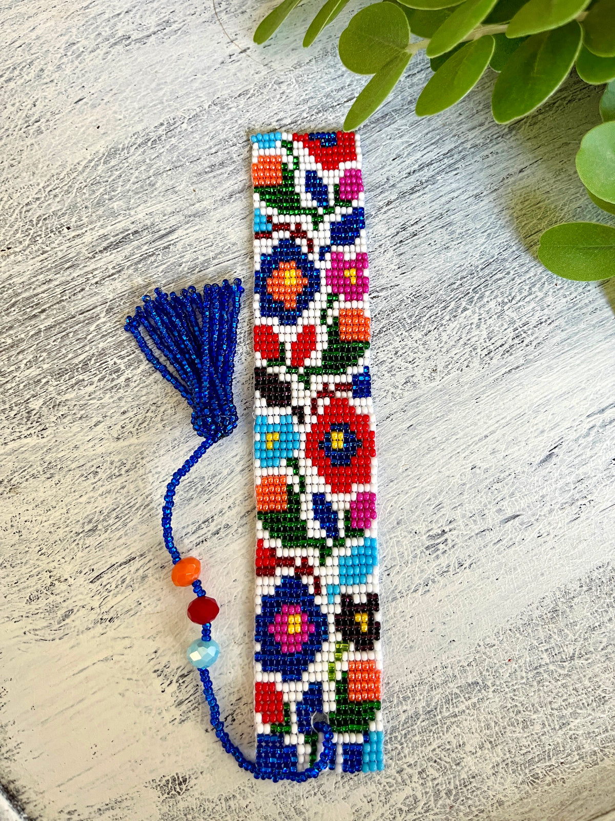 Tapestry Beaded Bookmark