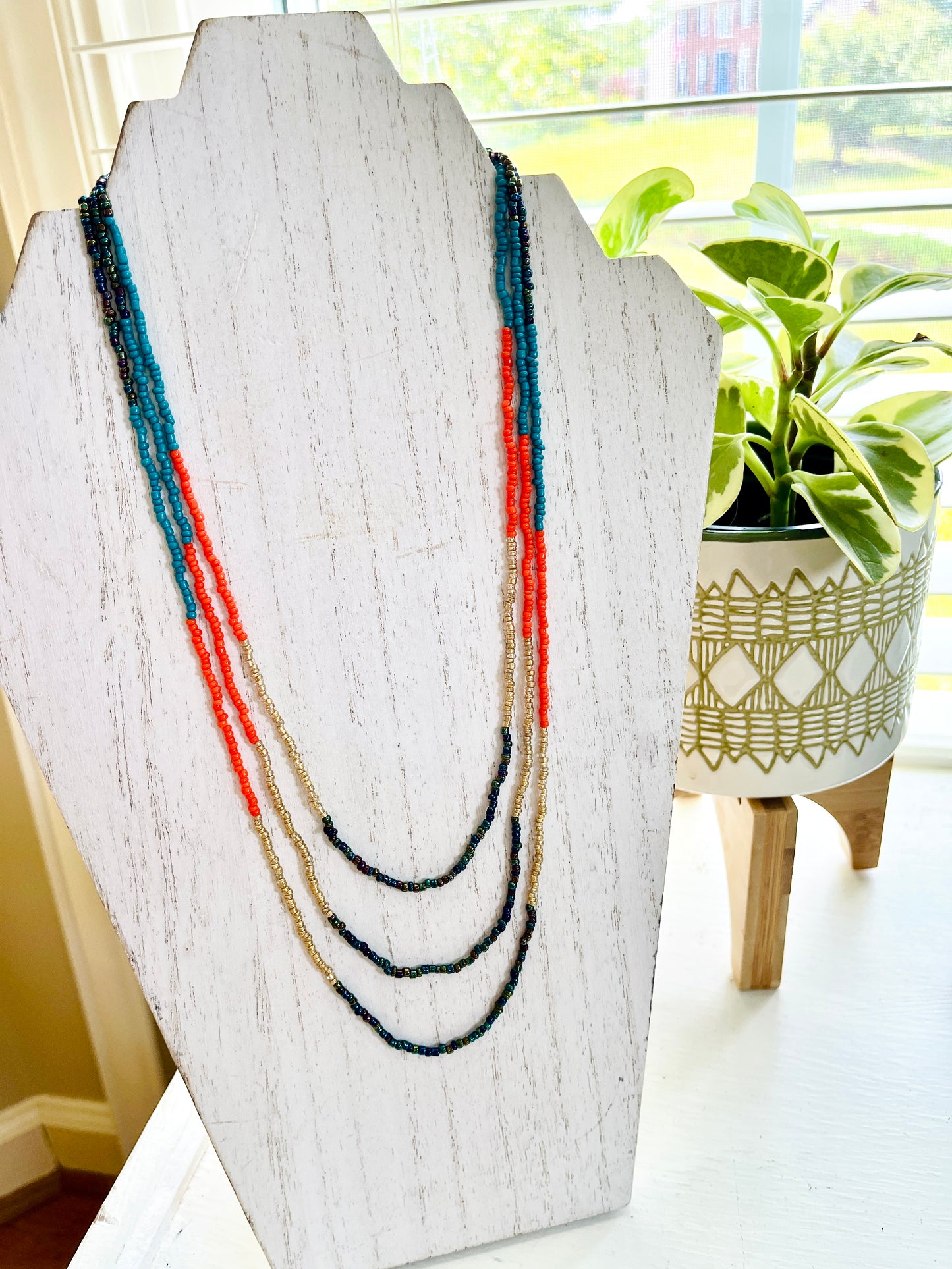 Seagrass 3 Strand Layered Necklace