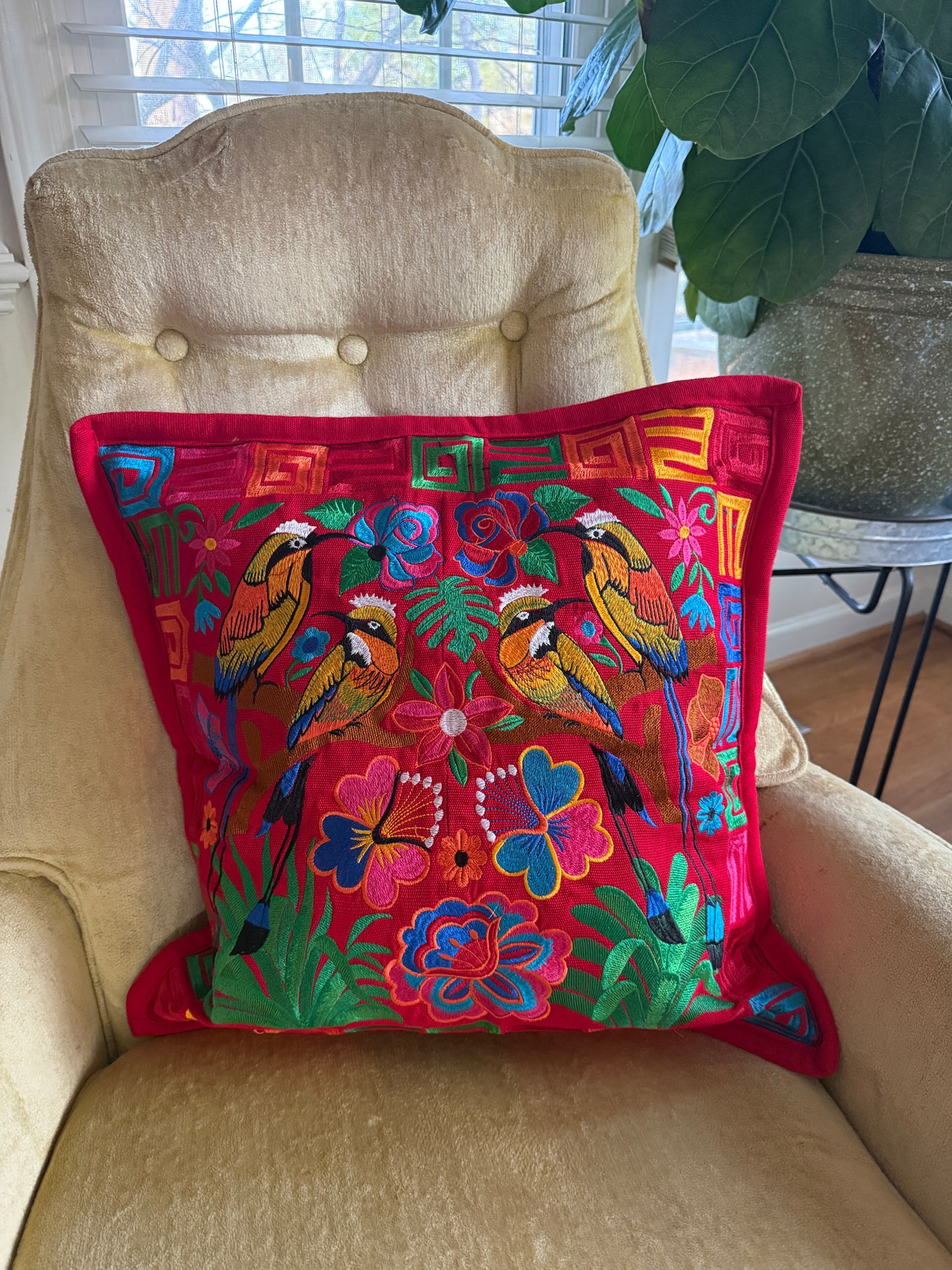 Embroidered Pillow Cover (9 colors)