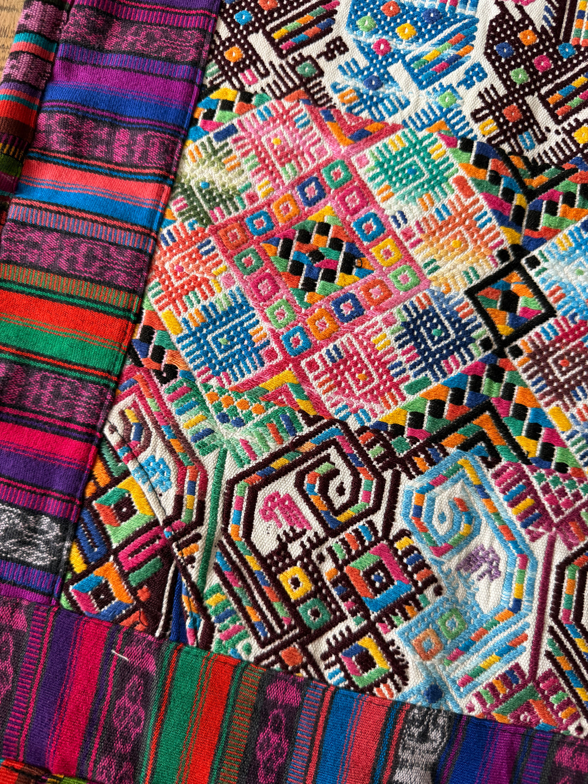 Geometric Embroidered Pillow Cover