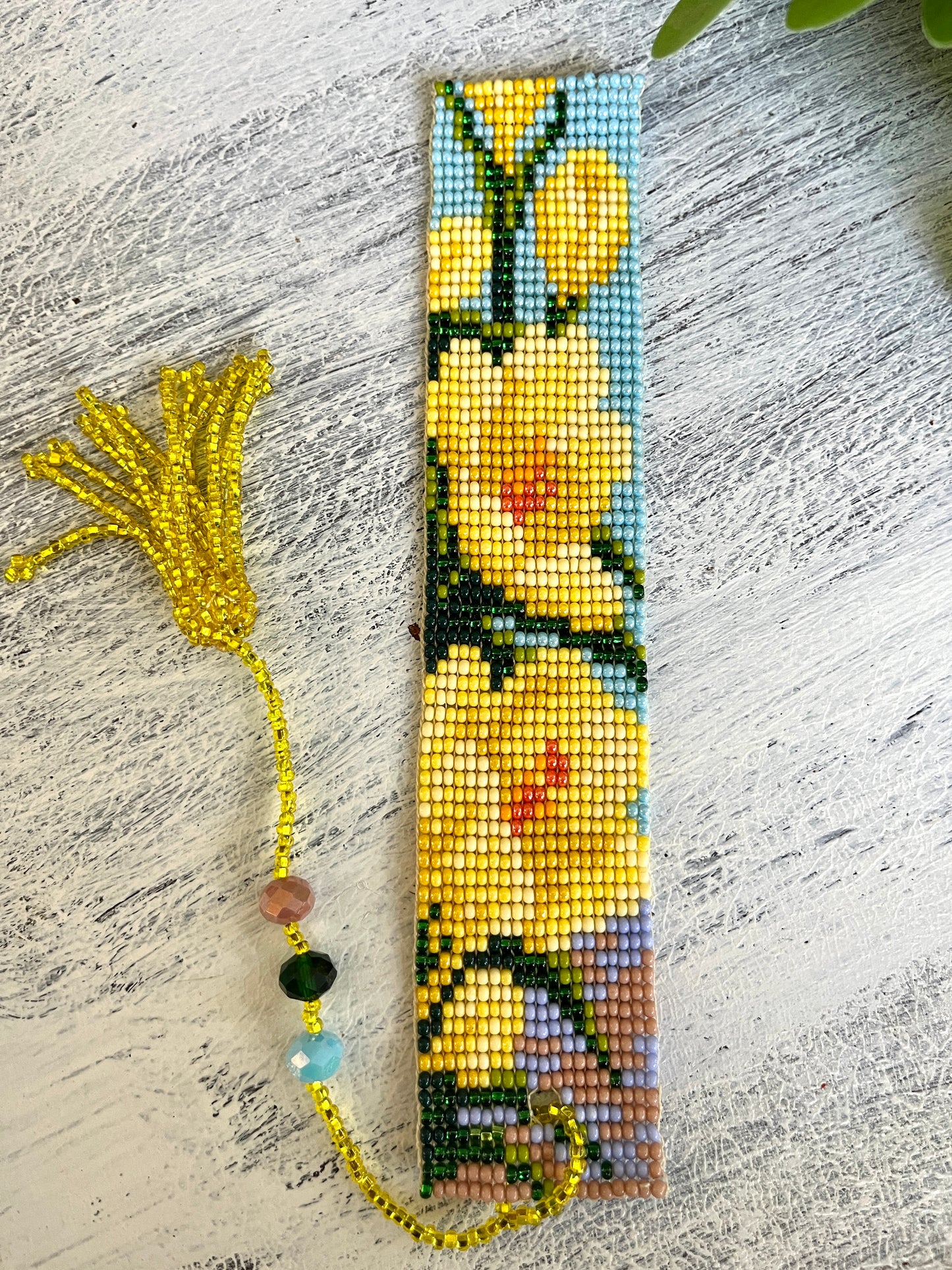 Beaded Bookmark with Tassel (Various colors)