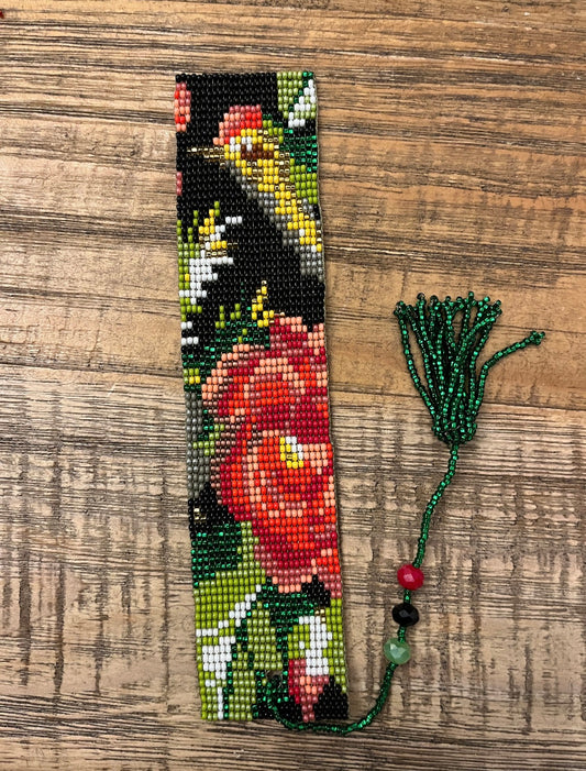 Hummingbird Beaded Bookmark