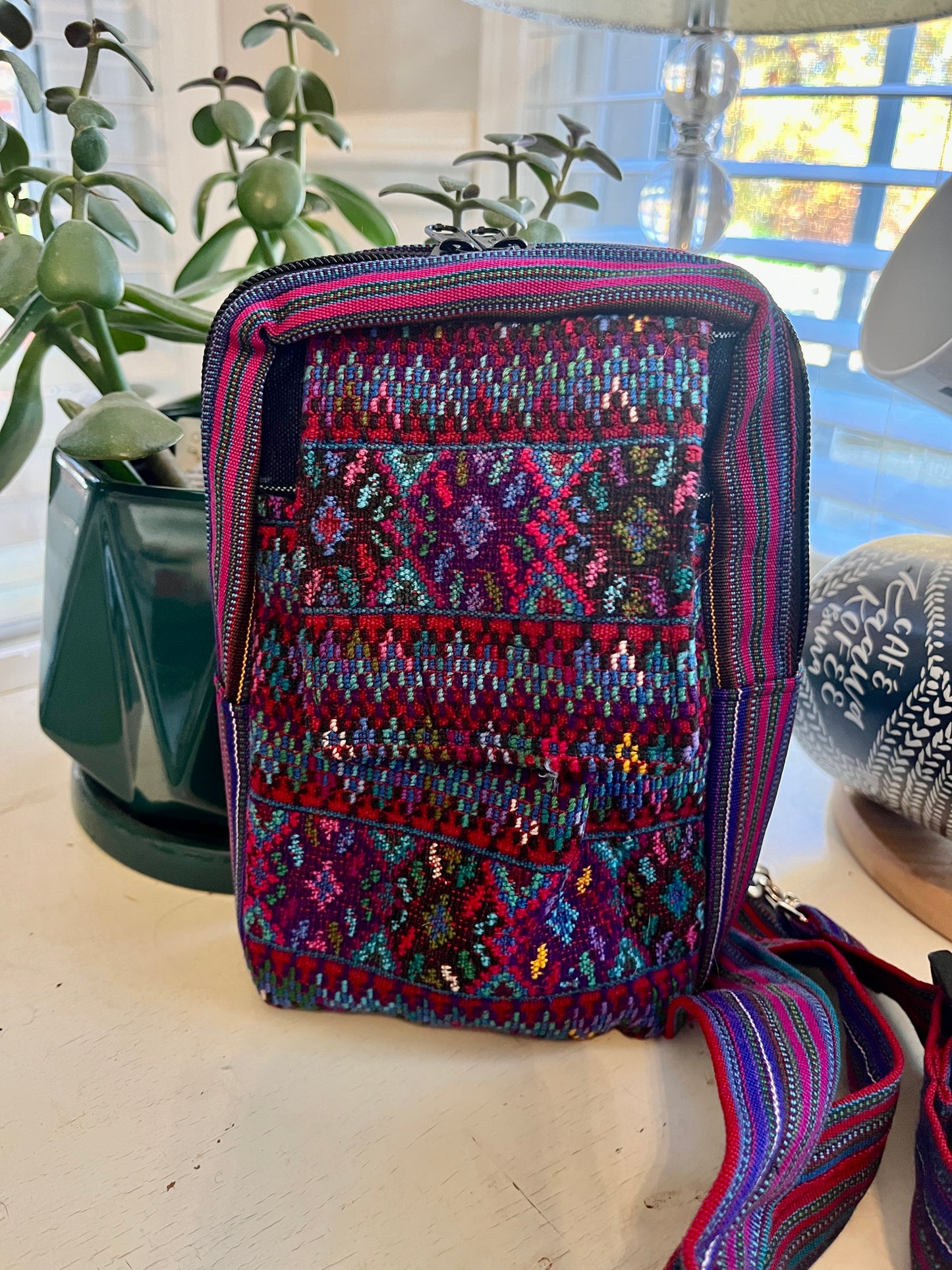 Upcycled Huipil Crossbody Sling Bag