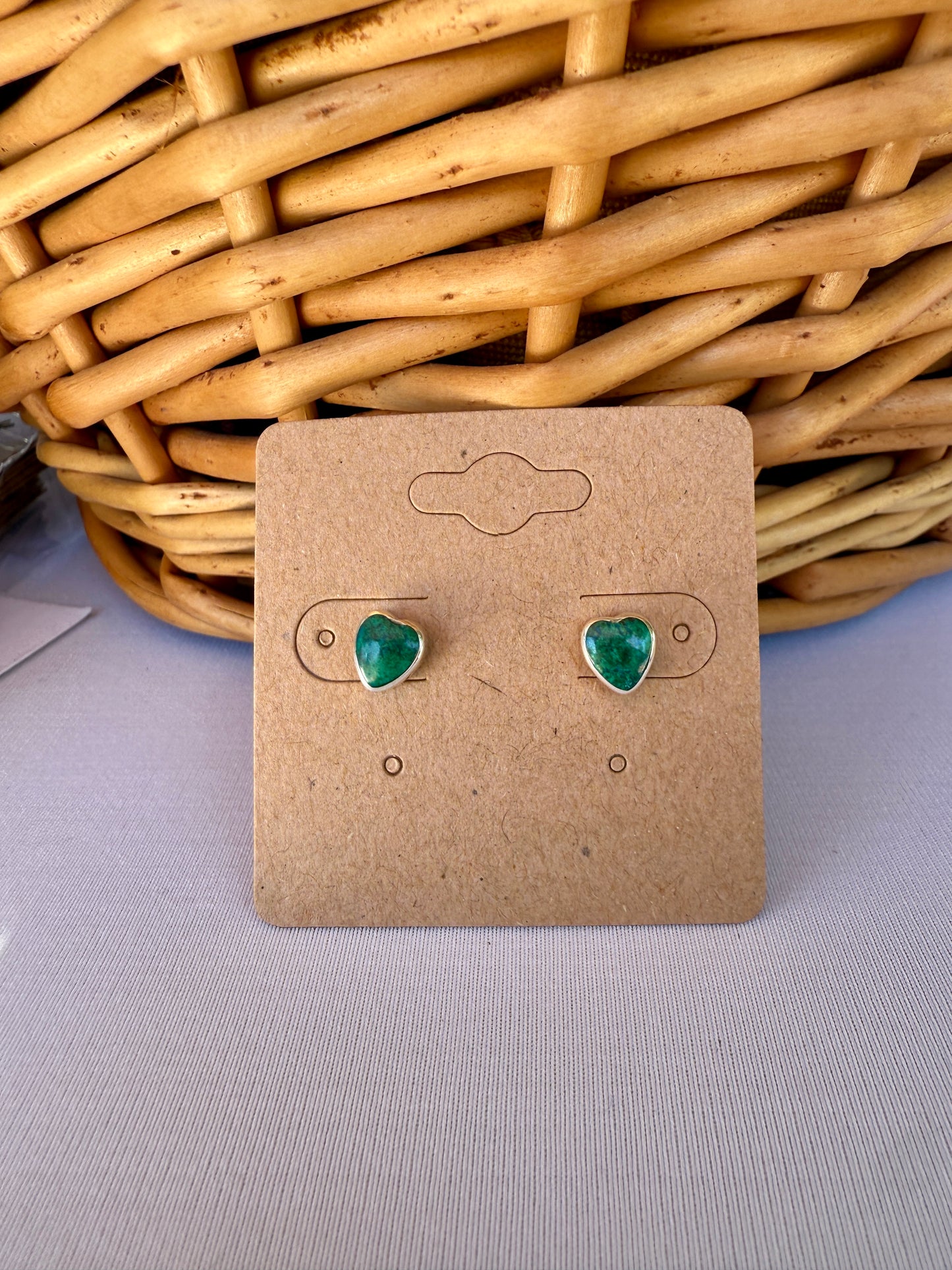 Sterling Silver Heart Studs