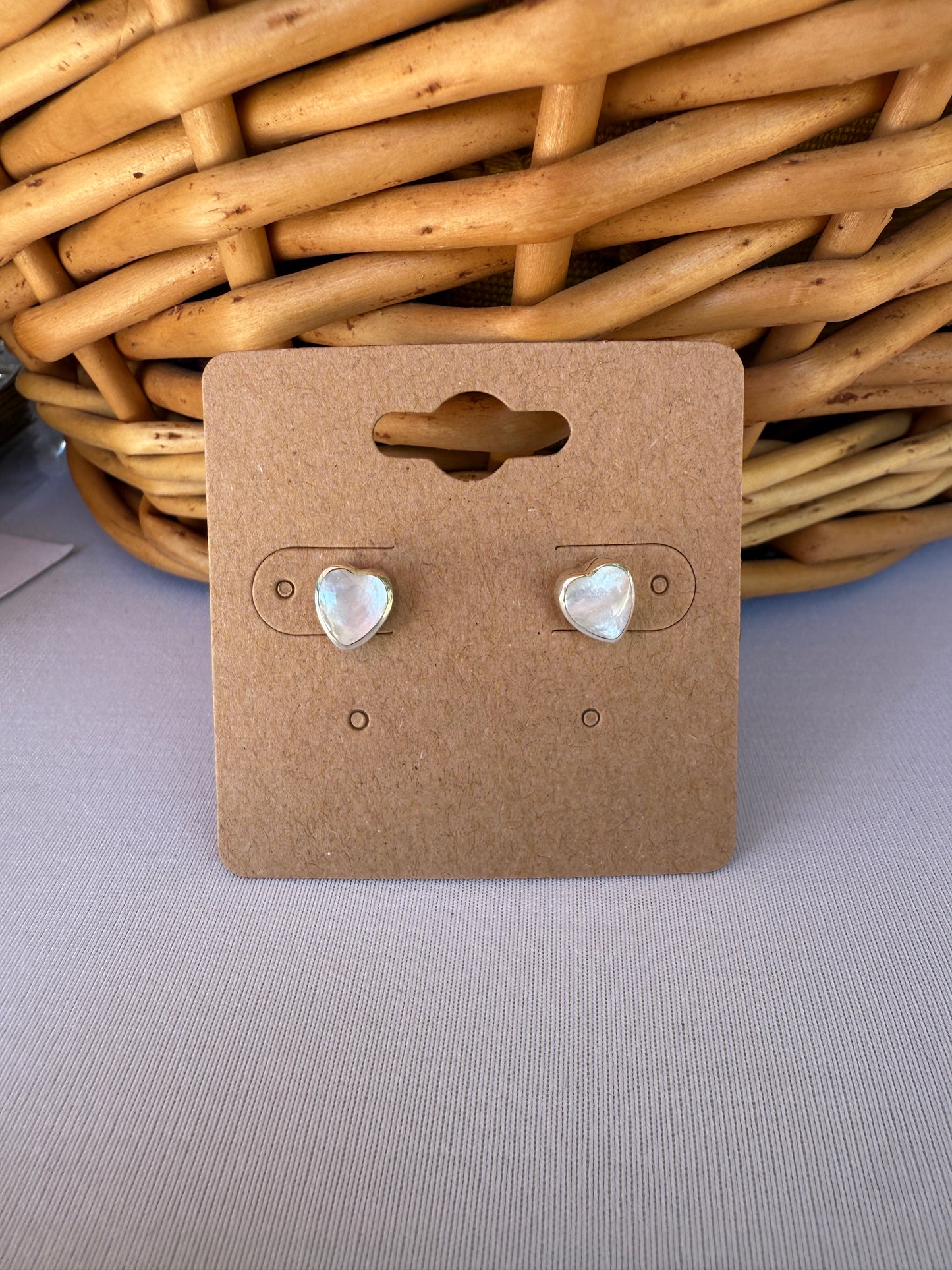 Sterling Silver Heart Studs