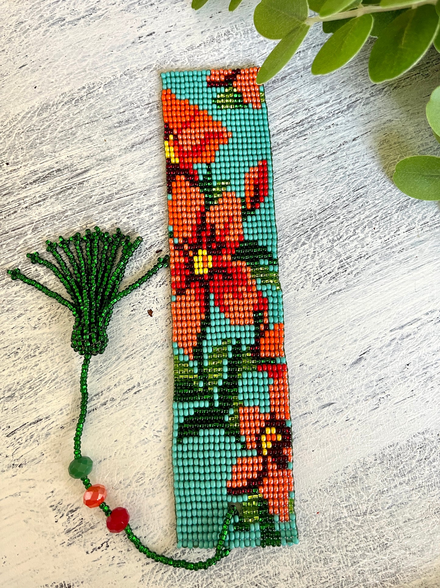 Beaded Bookmark with Tassel (Various colors)