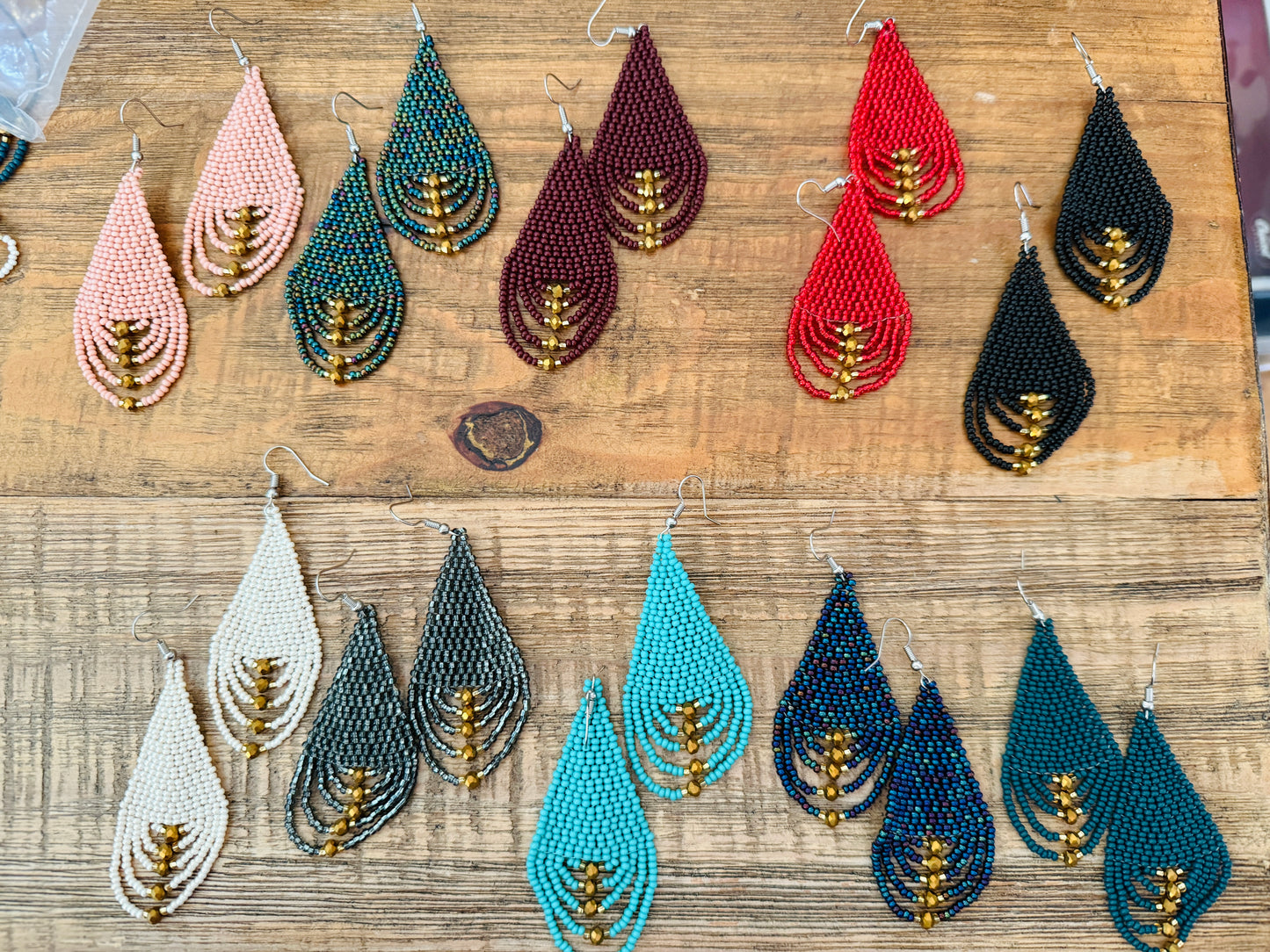 Gilded Teardrop Earrings (9 colors)
