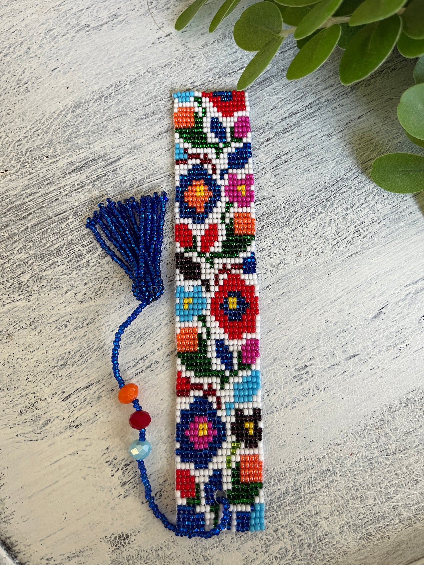 Beaded Bookmark with Tassel (Various colors)