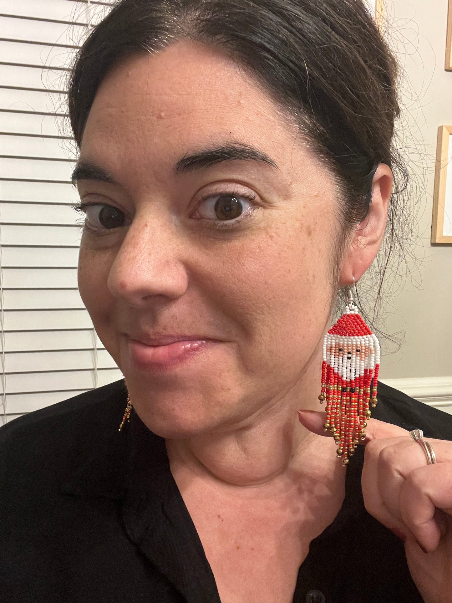 Preorder: Santa Fringe Earrings