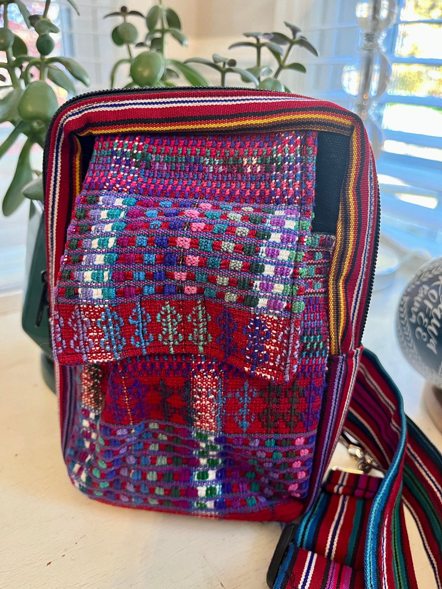 Upcycled Huipil Crossbody Sling Bag