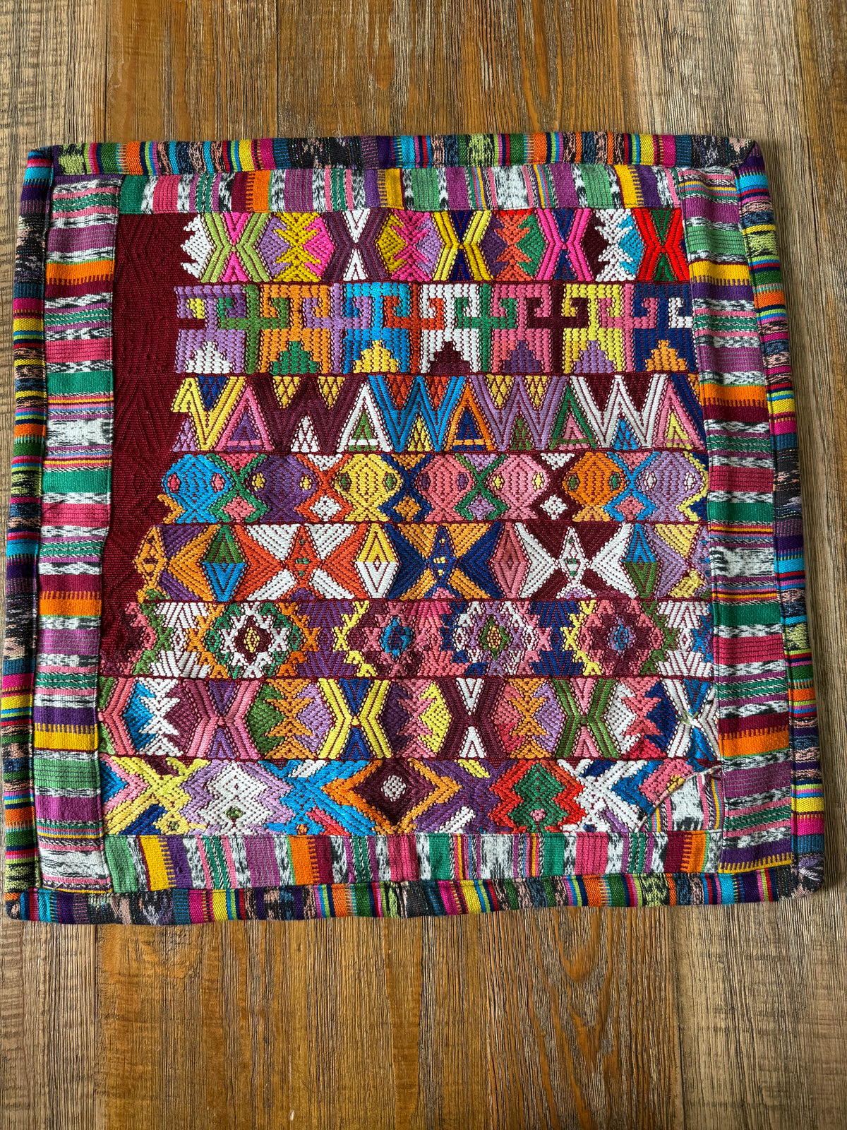 Equis Embroidered Pillow Cover