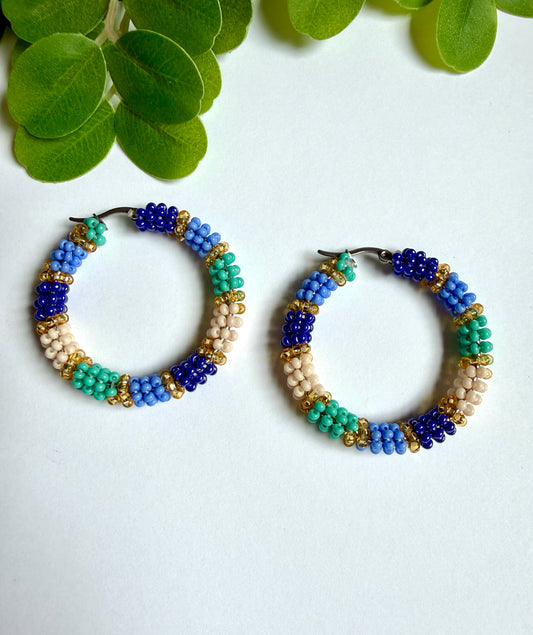 MariSol Beaded Hoops