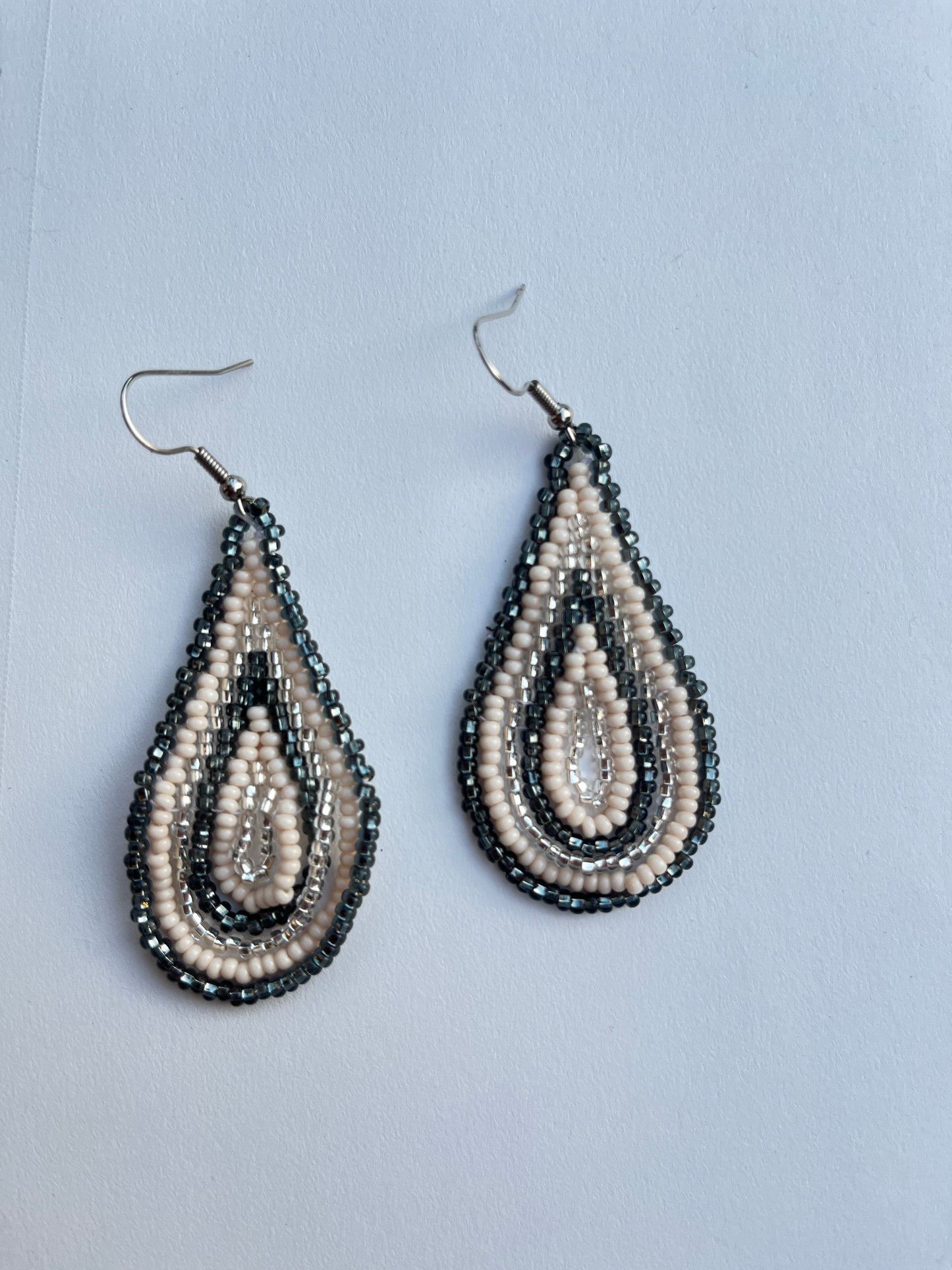 Teardrop Beaded Earrings