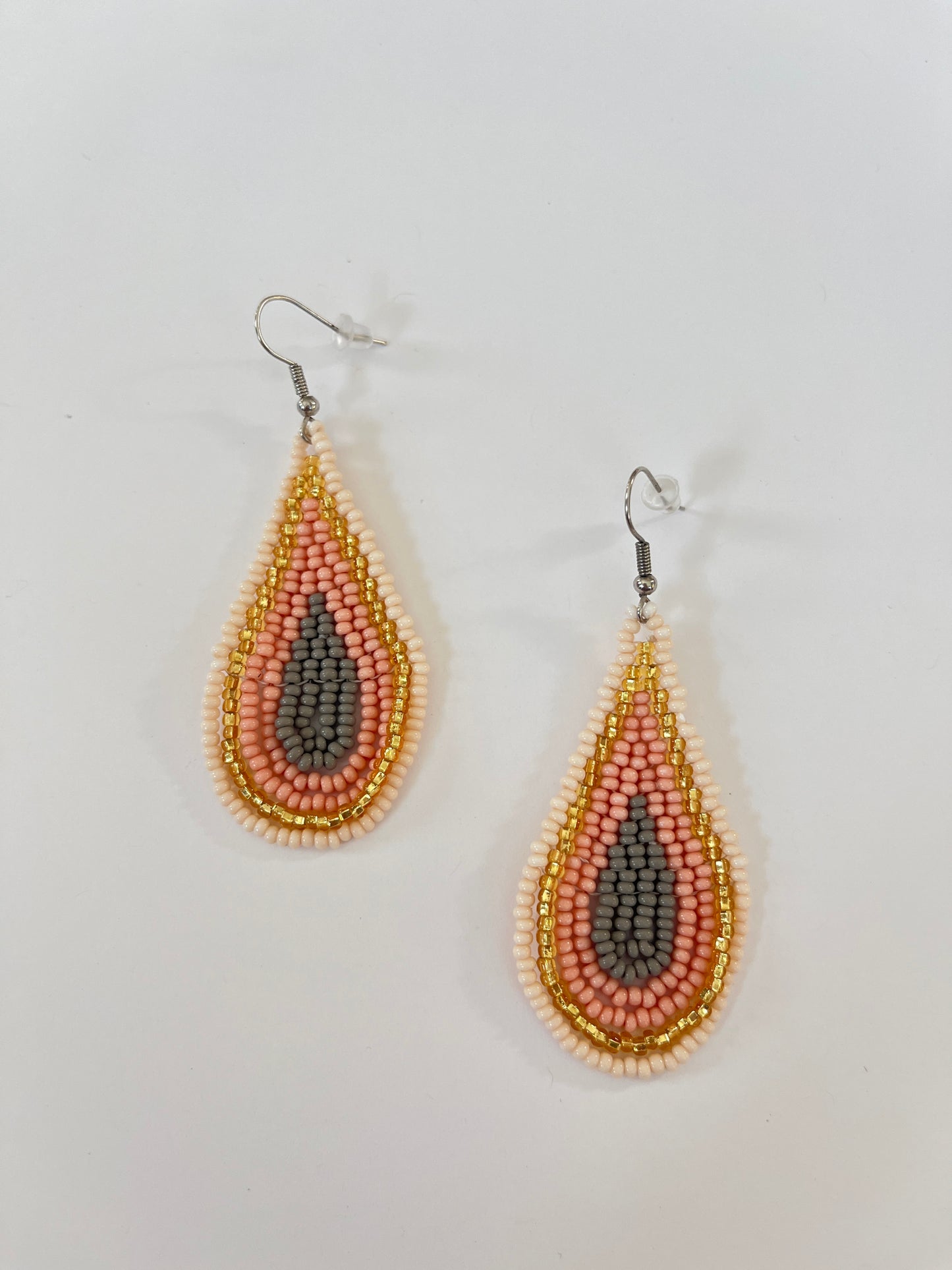 Teardrop Beaded Earrings