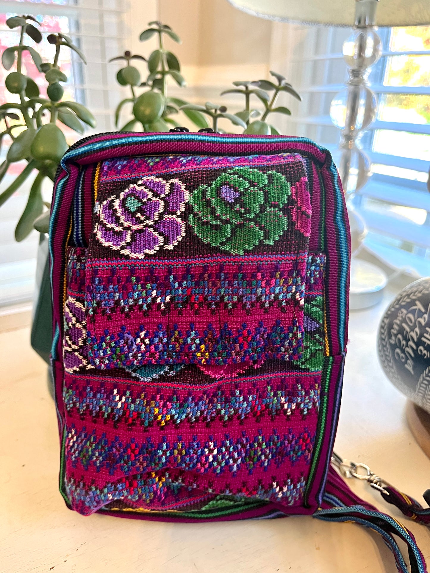 Upcycled Huipil Crossbody Sling Bag