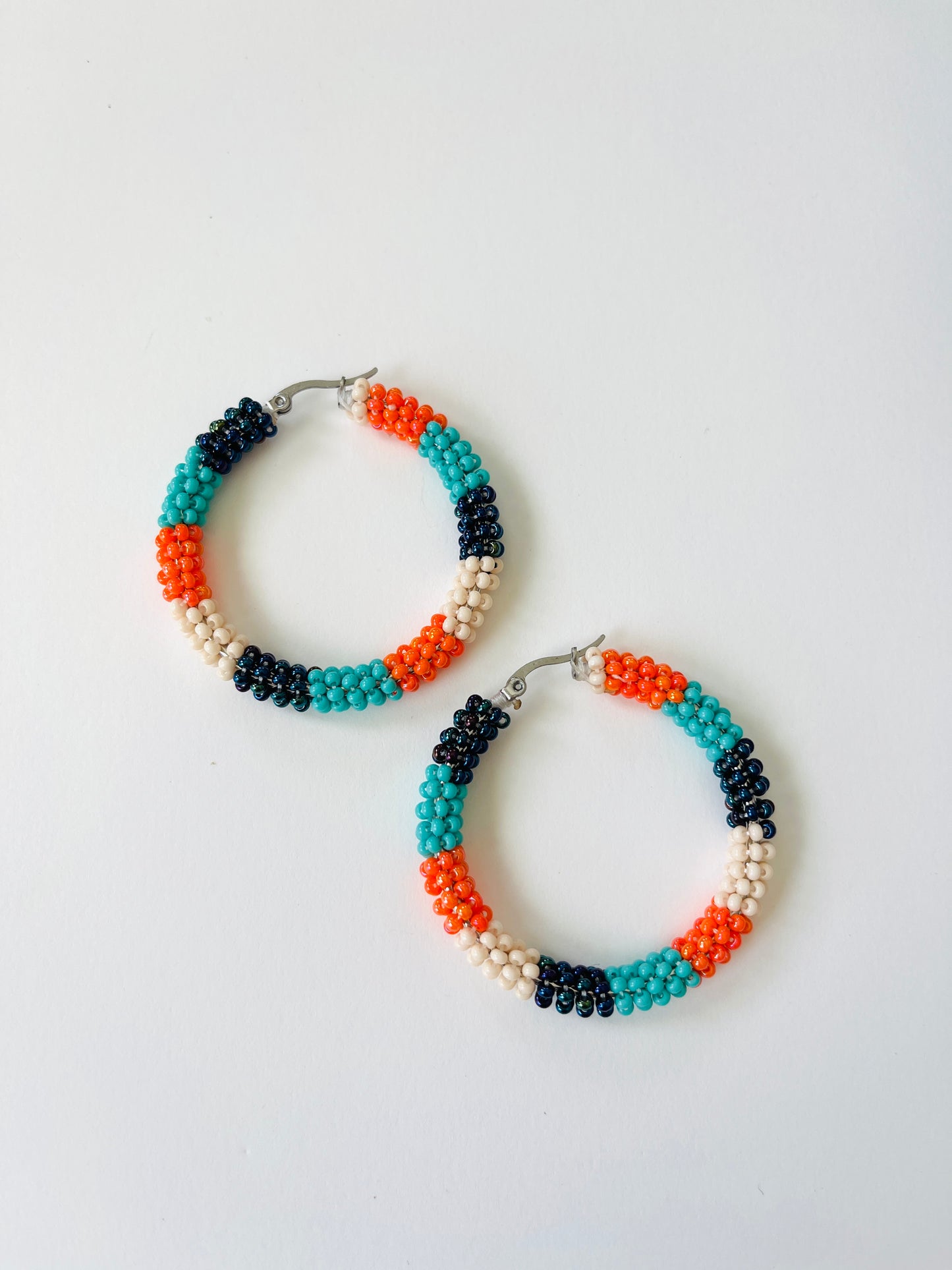 Sol Beaded Hoops