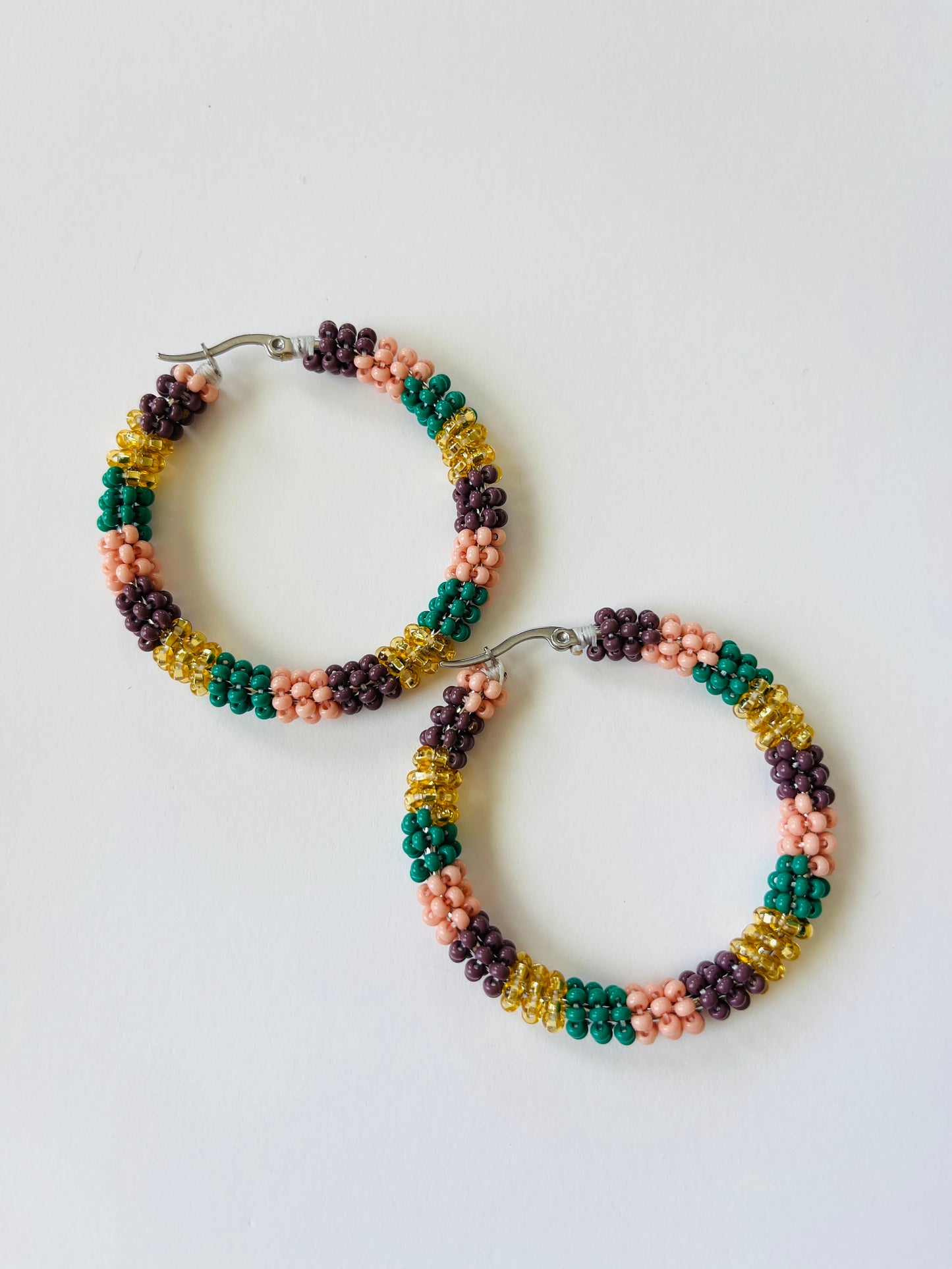 Sol Beaded Hoops