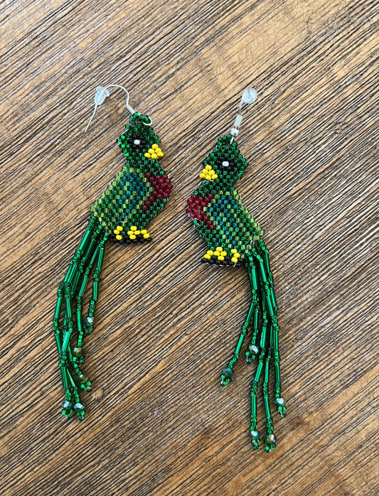 Large Quetzal Earrings