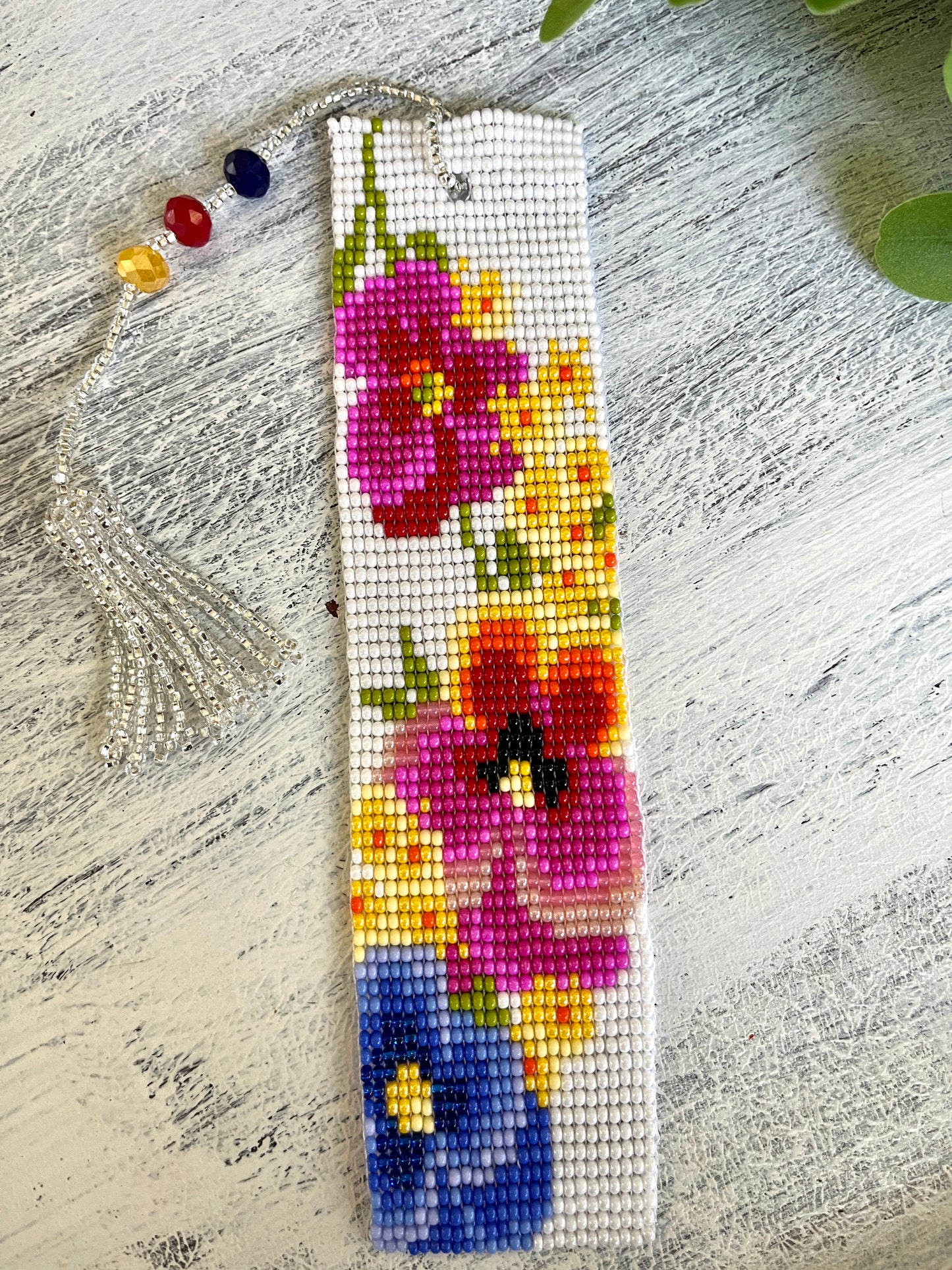 Beaded Bookmark with Tassel (Various colors)