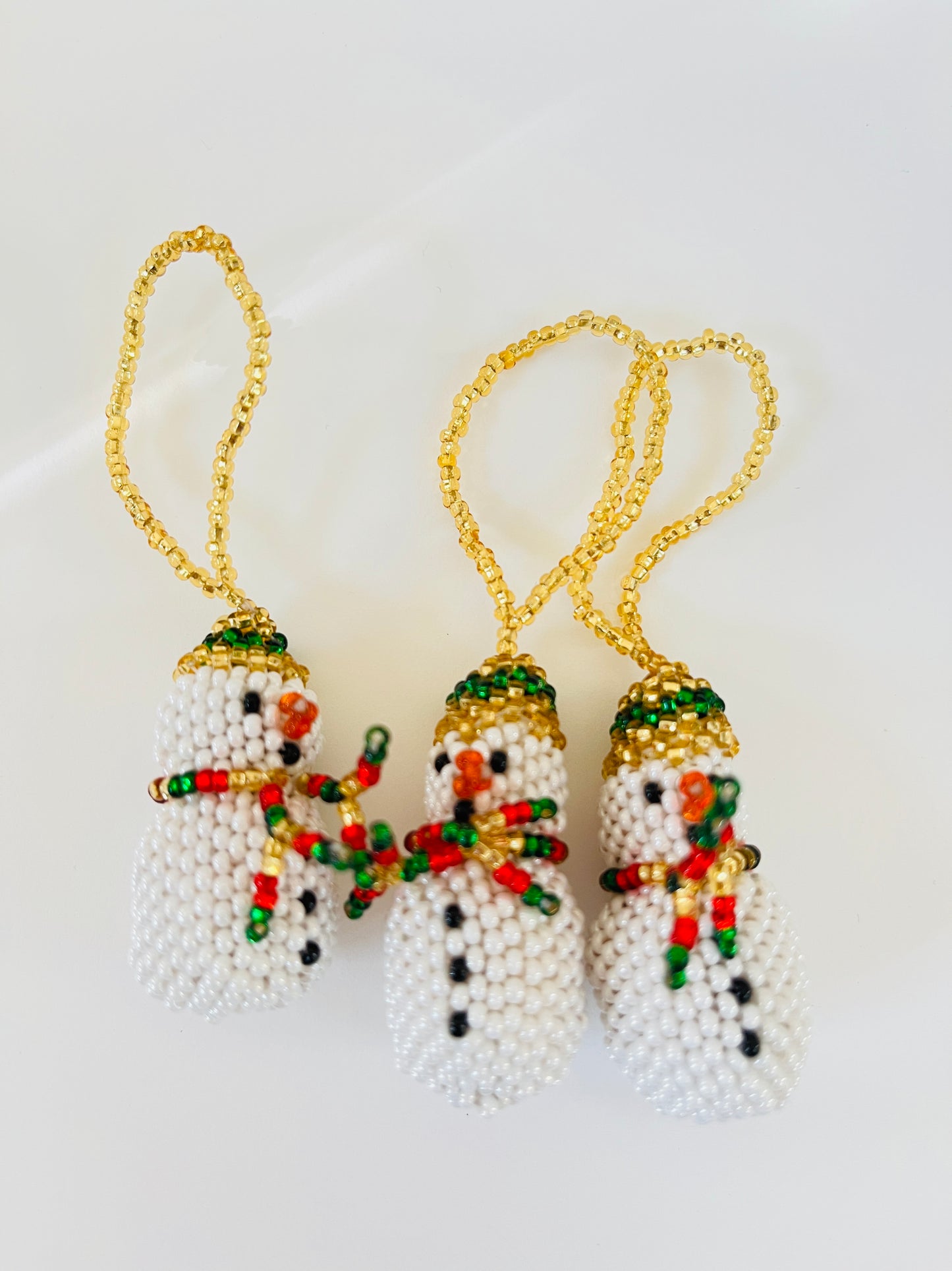 Beaded Snowman Ornament