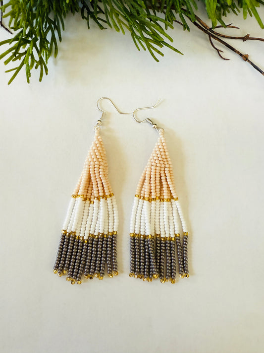 Snow Day Color block Earrings