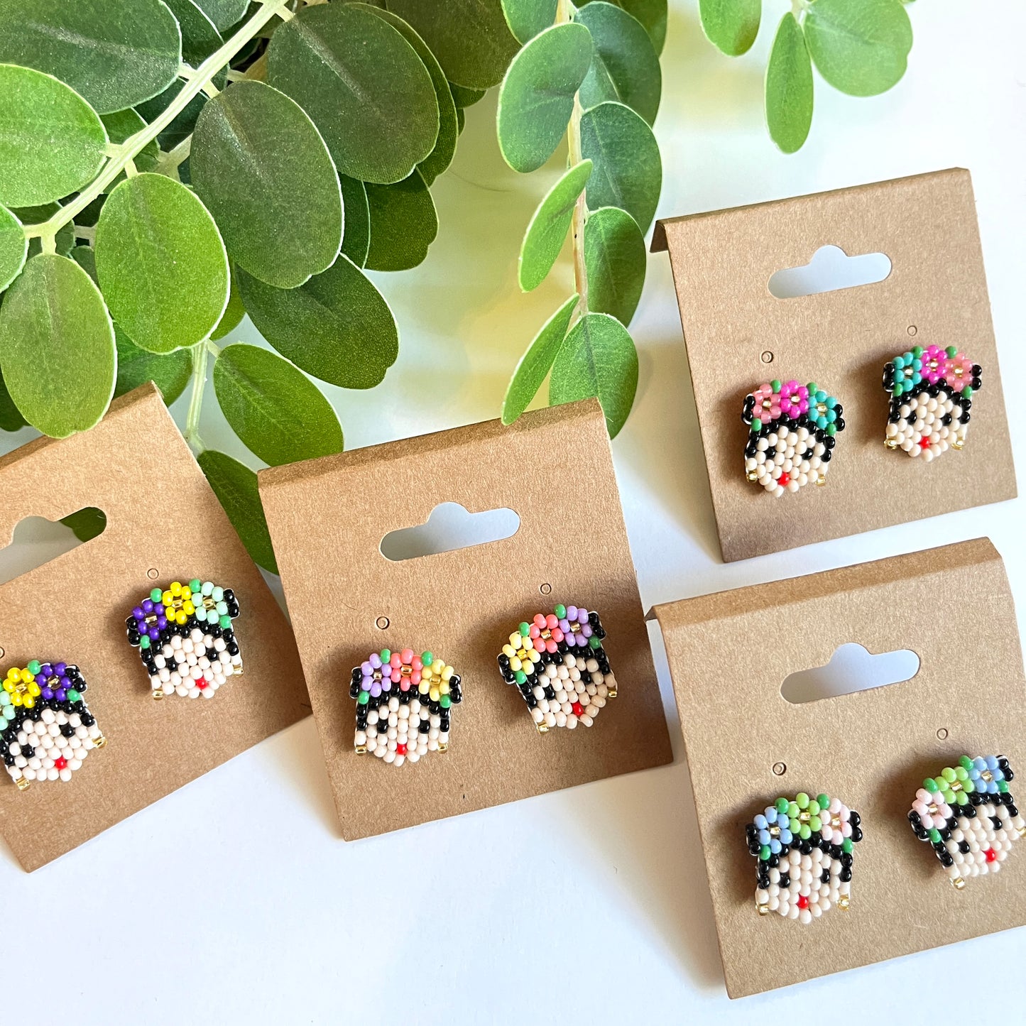 Tiny Frida Earrings