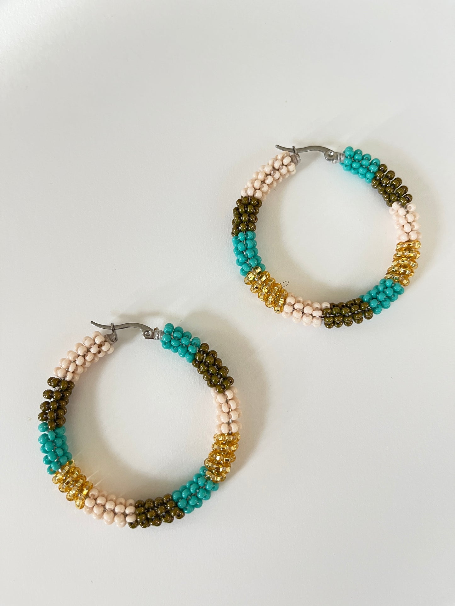 Sol Beaded Hoops