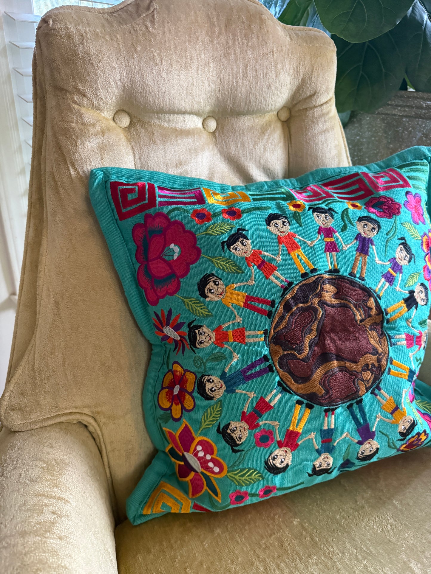 Embroidered Pillow Cover (9 colors)