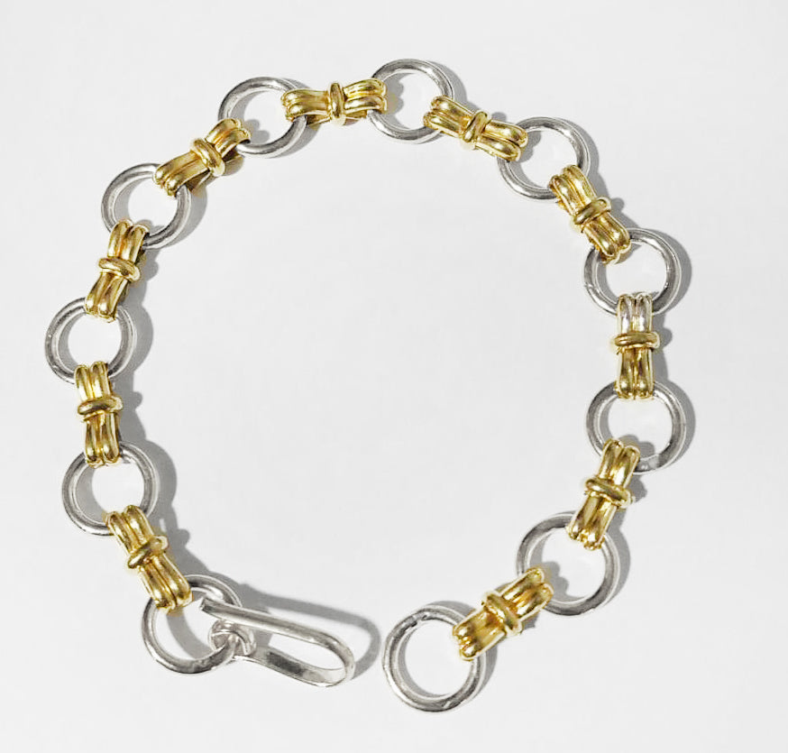 Duo Circle Link Bracelet