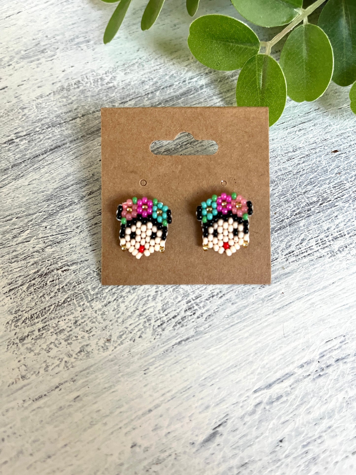 Tiny Frida Earrings