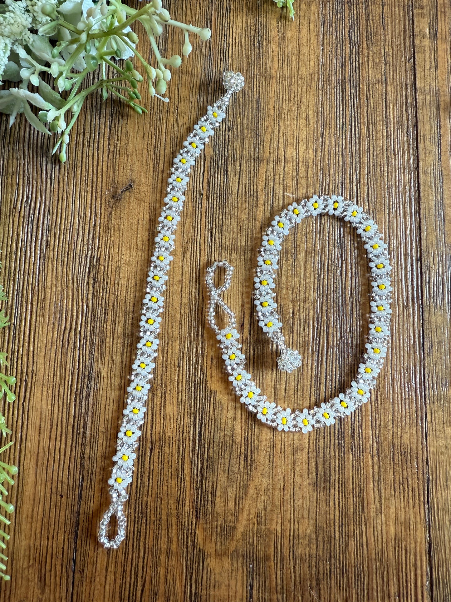 Matching Anklet + Bracelet Set (4 colors)
