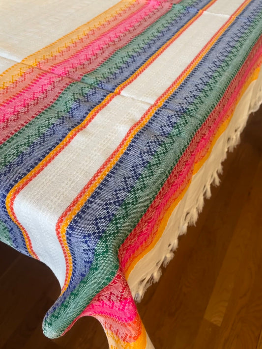 Mazahua Pedal Loomed Table Cover