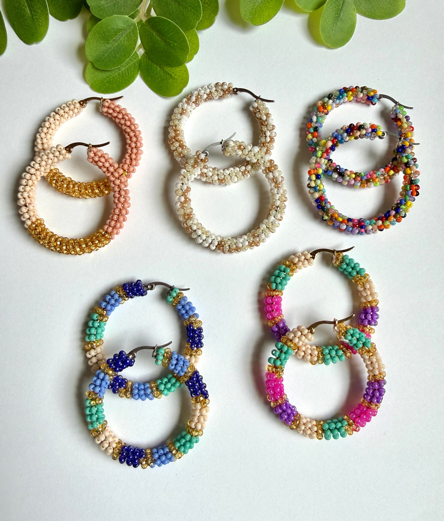 Arena Sol Beaded Hoops