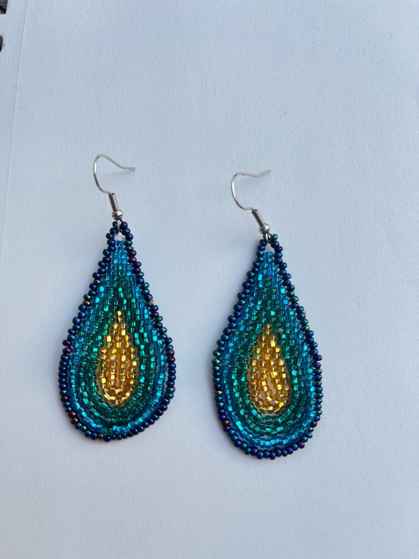 Teardrop Beaded Earrings