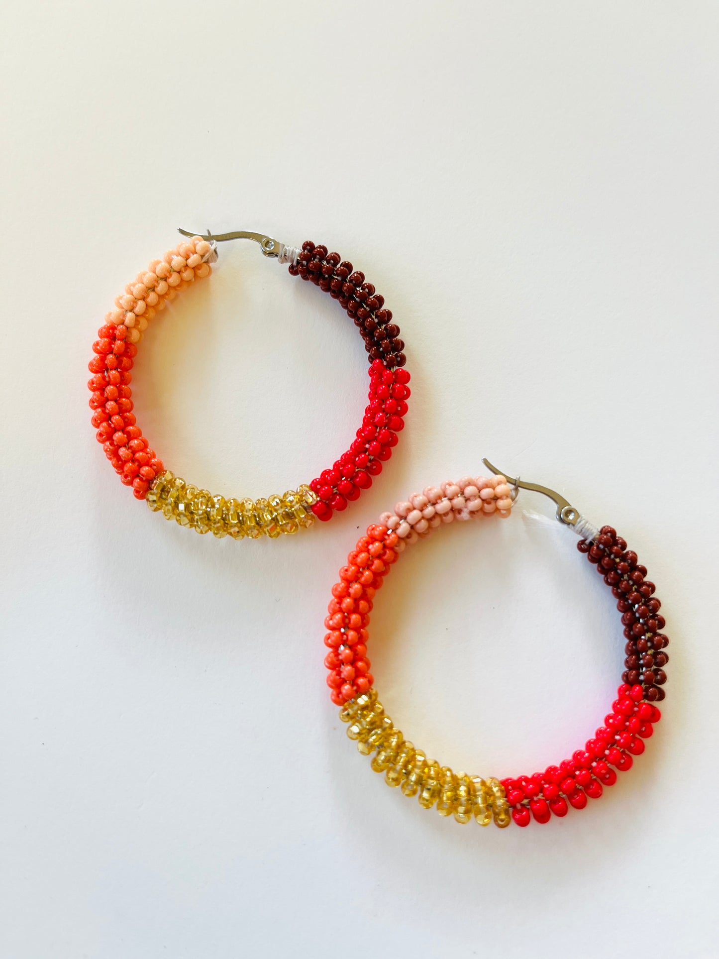 Sol Beaded Hoops