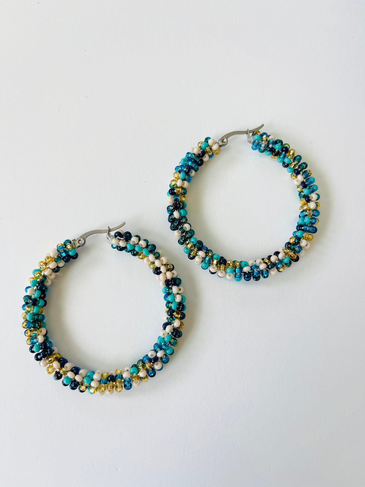 Sol Beaded Hoops