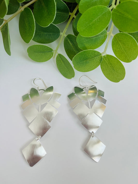 Silver Poderosa Earrings