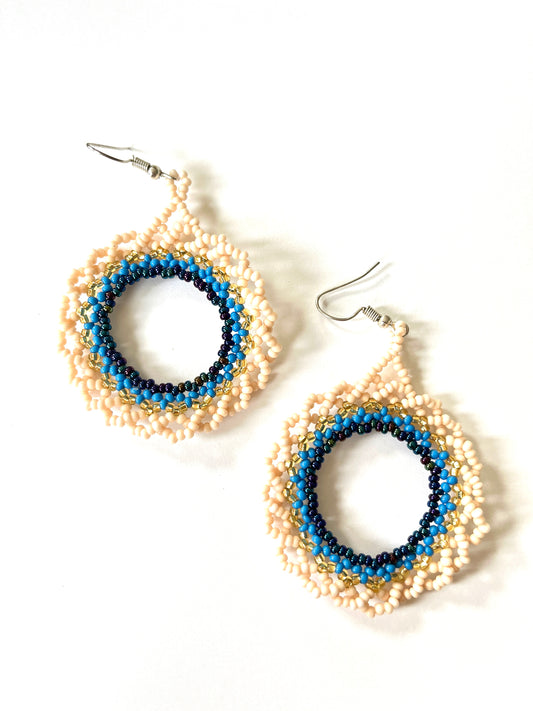 Otomí Beaded Hoops (5 colors)