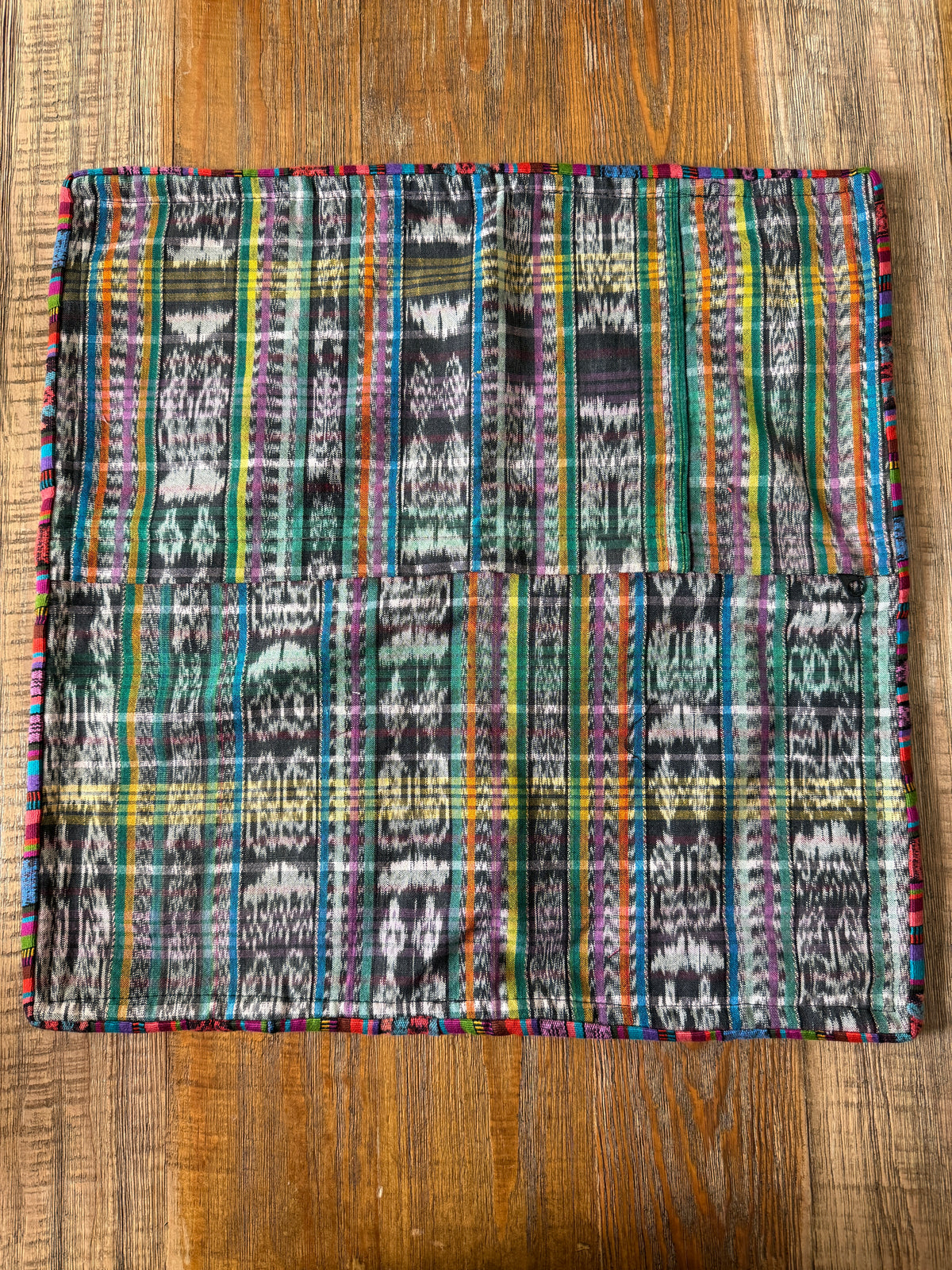 Geometric Embroidered Pillow Cover
